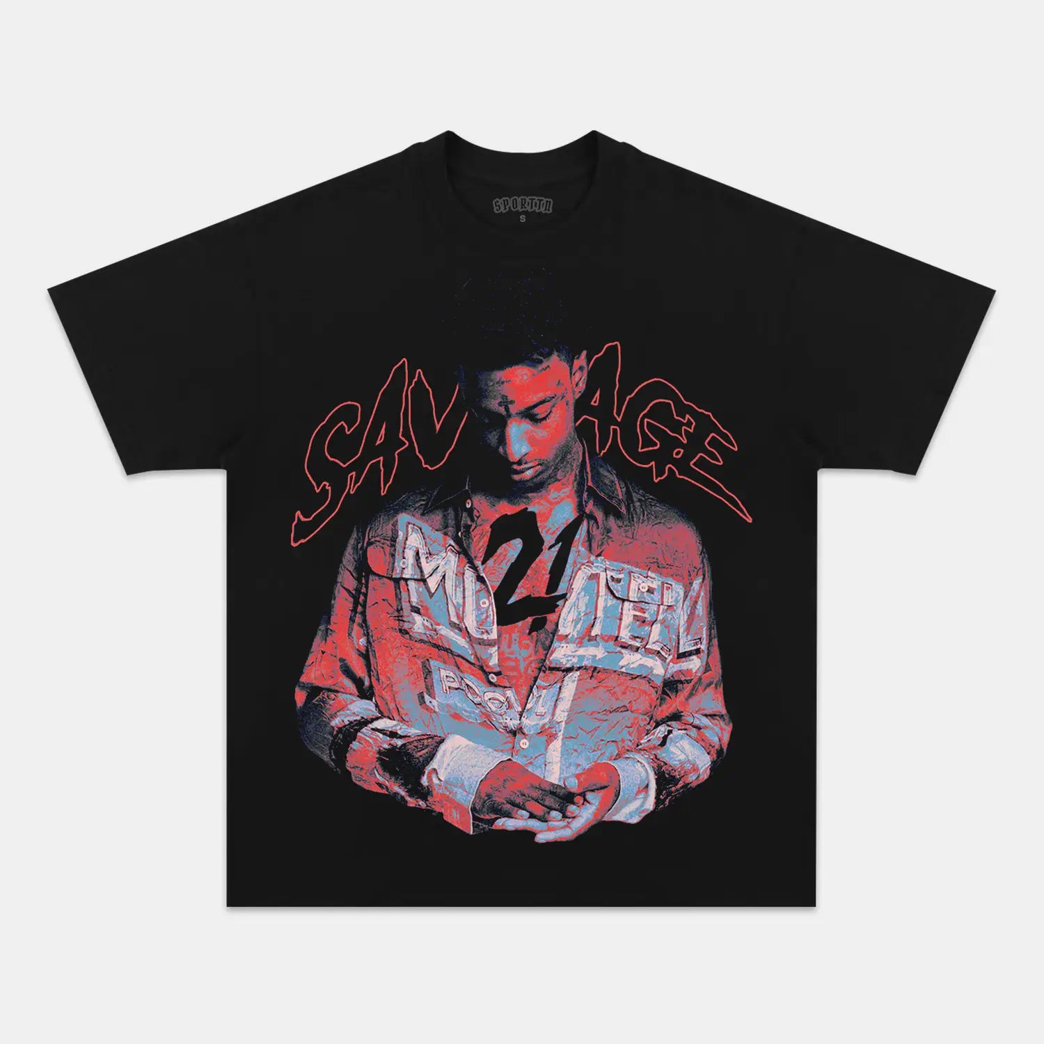 21 SAVAGE SLAUGHTER TAPE TEE - Y2K VINTAGES