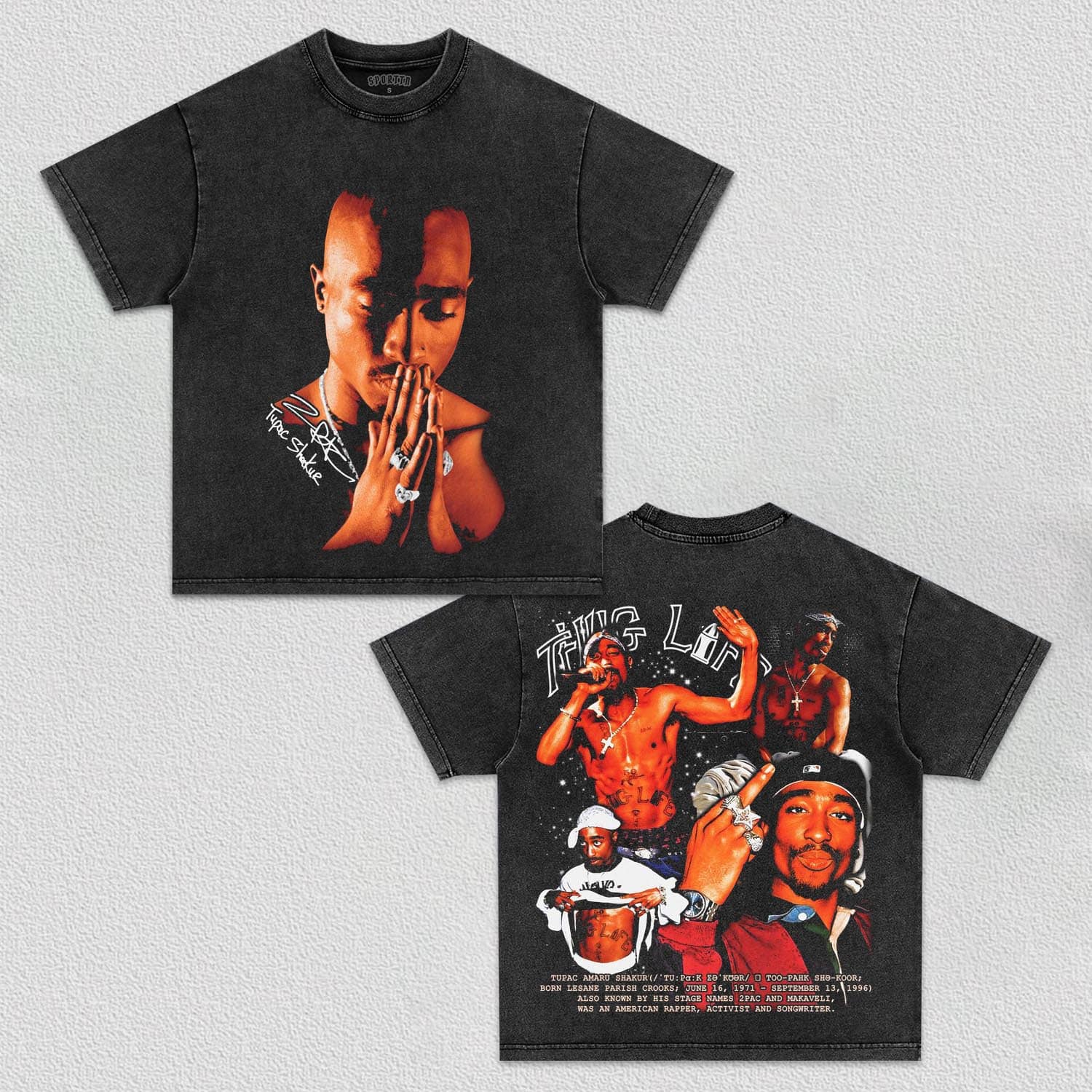 2 PAC V1 TEE - Y2K VINTAGES