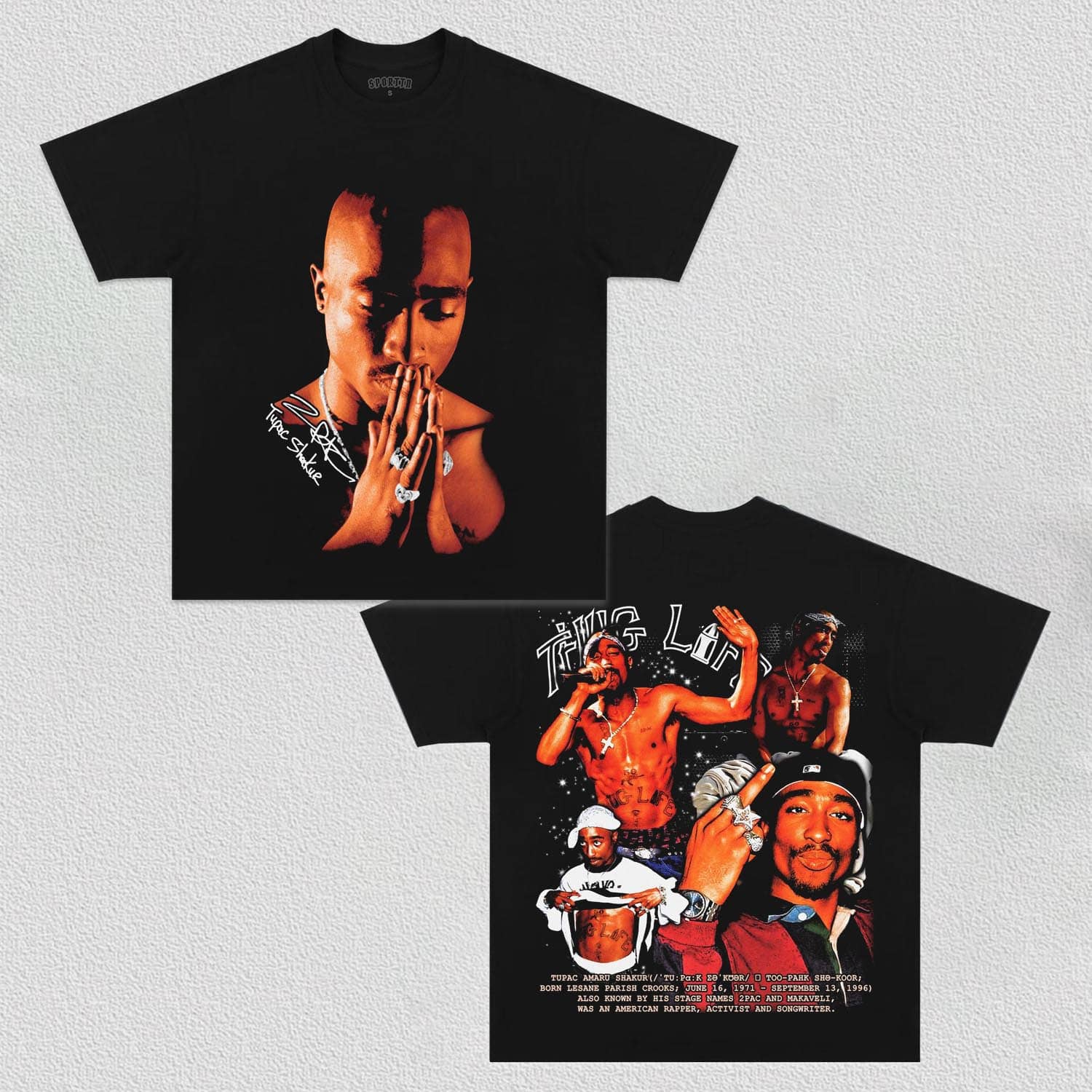 2 PAC V1 TEE - Y2K VINTAGES