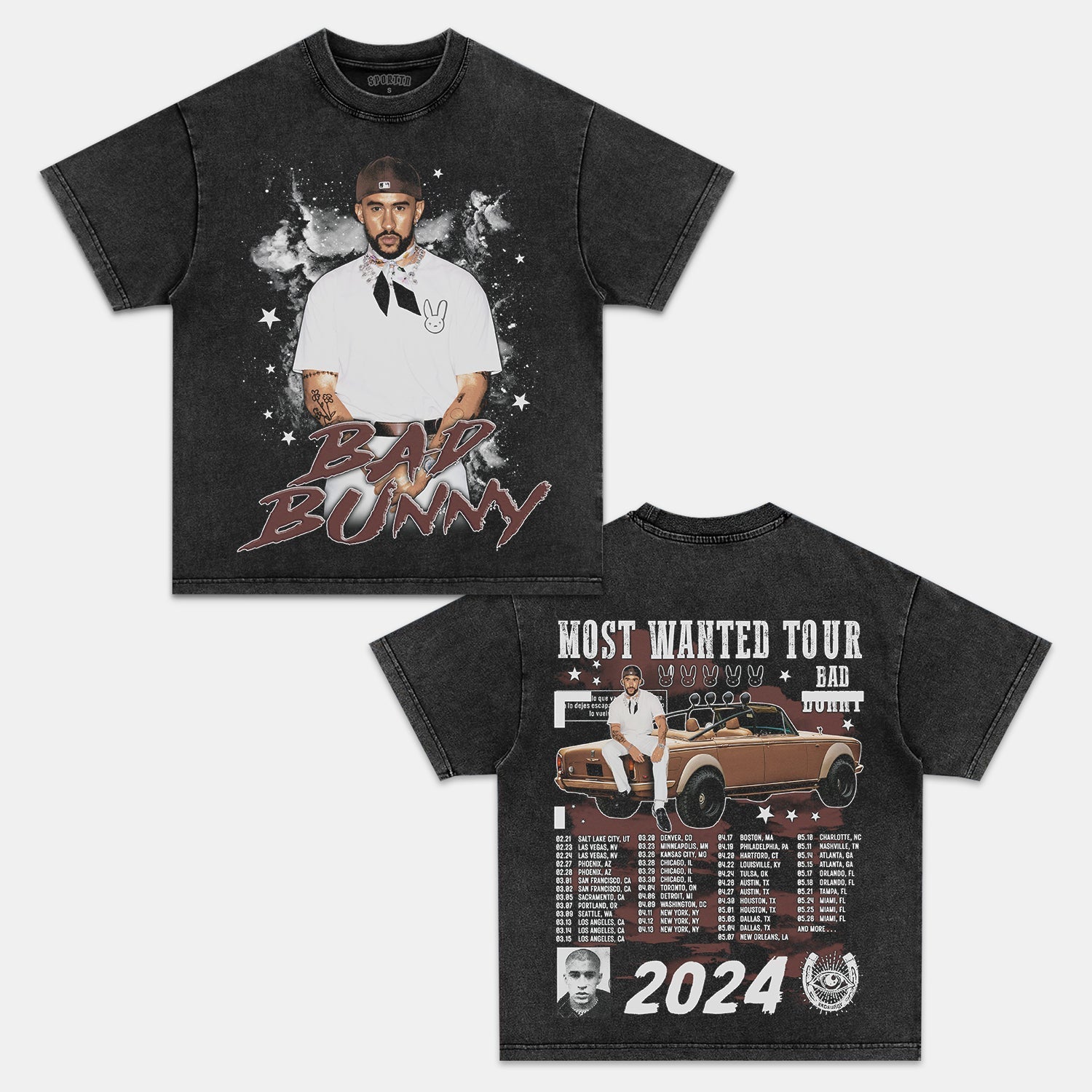 BAD BUNNY MOST WANTED TOUR V2 TEE