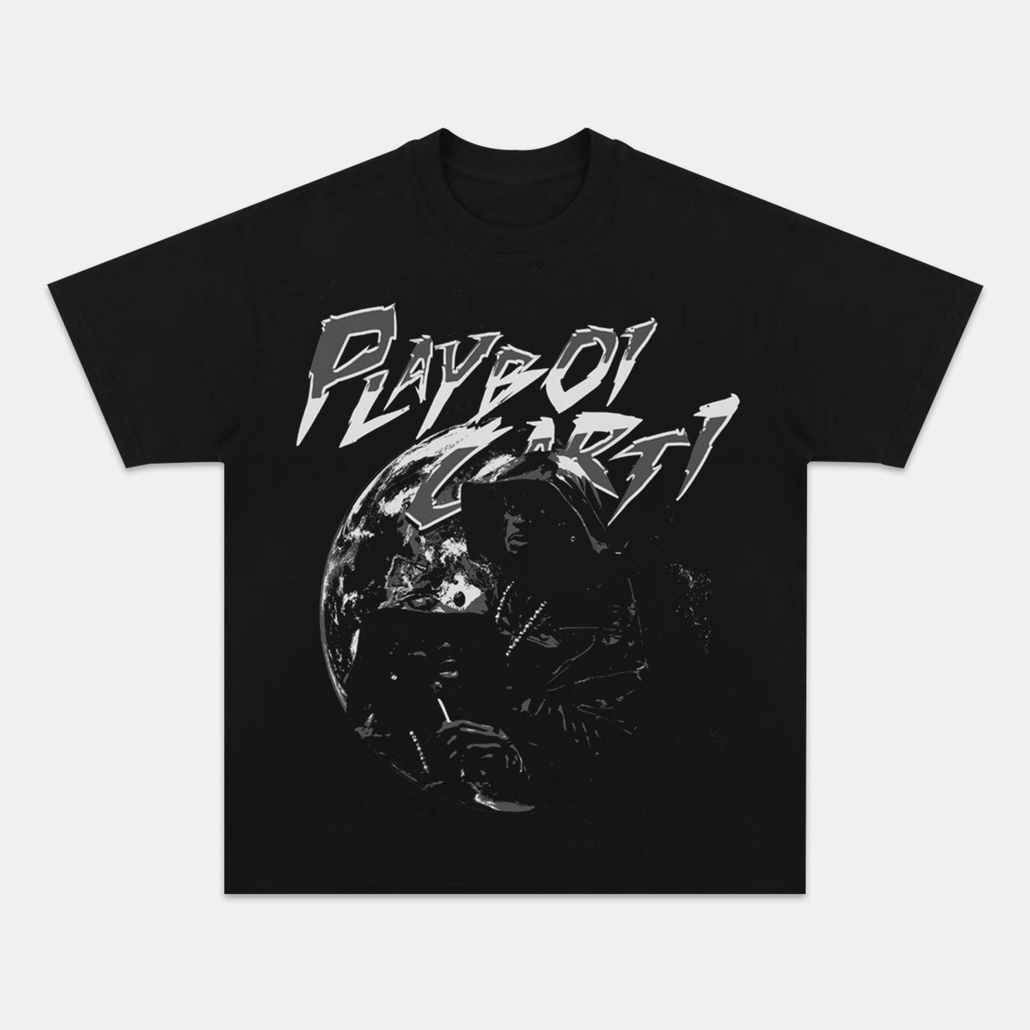 BLACK-CARTI-WORLD-TEE 1.0 - Y2K VINTAGES