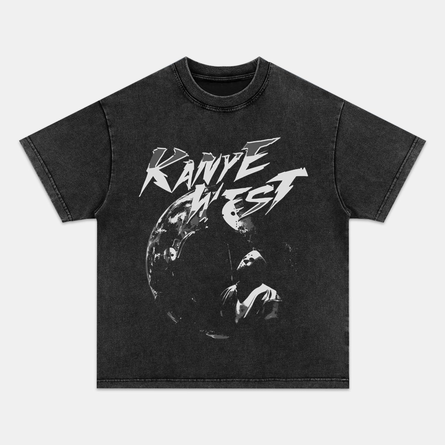 BLACK-YE-WORLD-TEE - Y2K VINTAGES