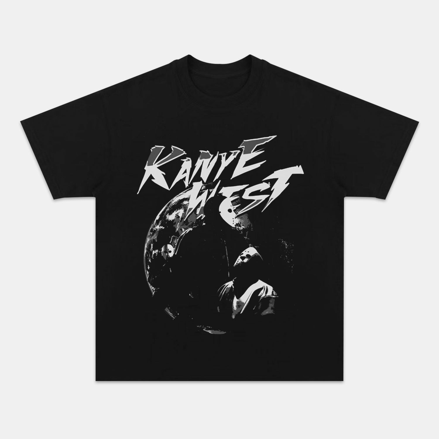 BLACK-YE-WORLD-TEE - Y2K VINTAGES