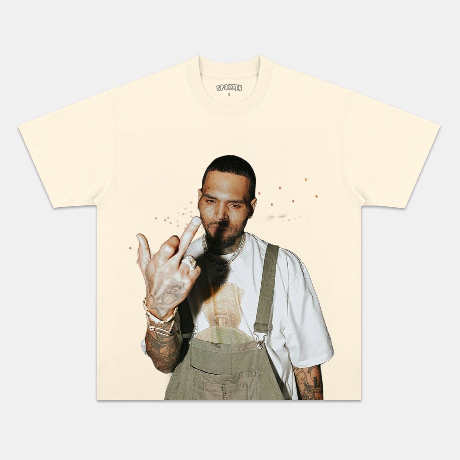 BIG FACE CHRIS BROWN TEE - Y2K VINTAGES