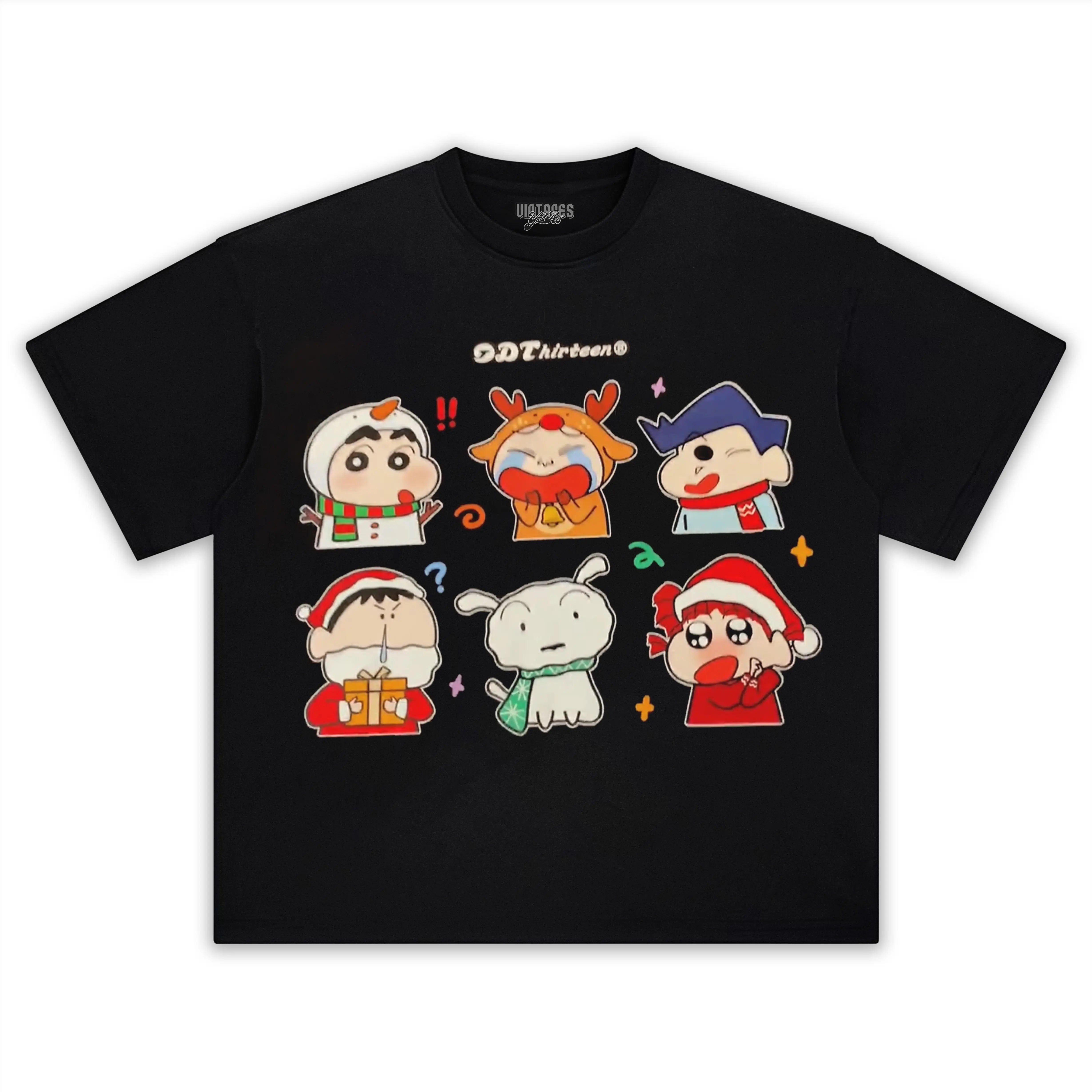 CHRISTMAS SHIN CHAN TEE - Y2K VINTAGES