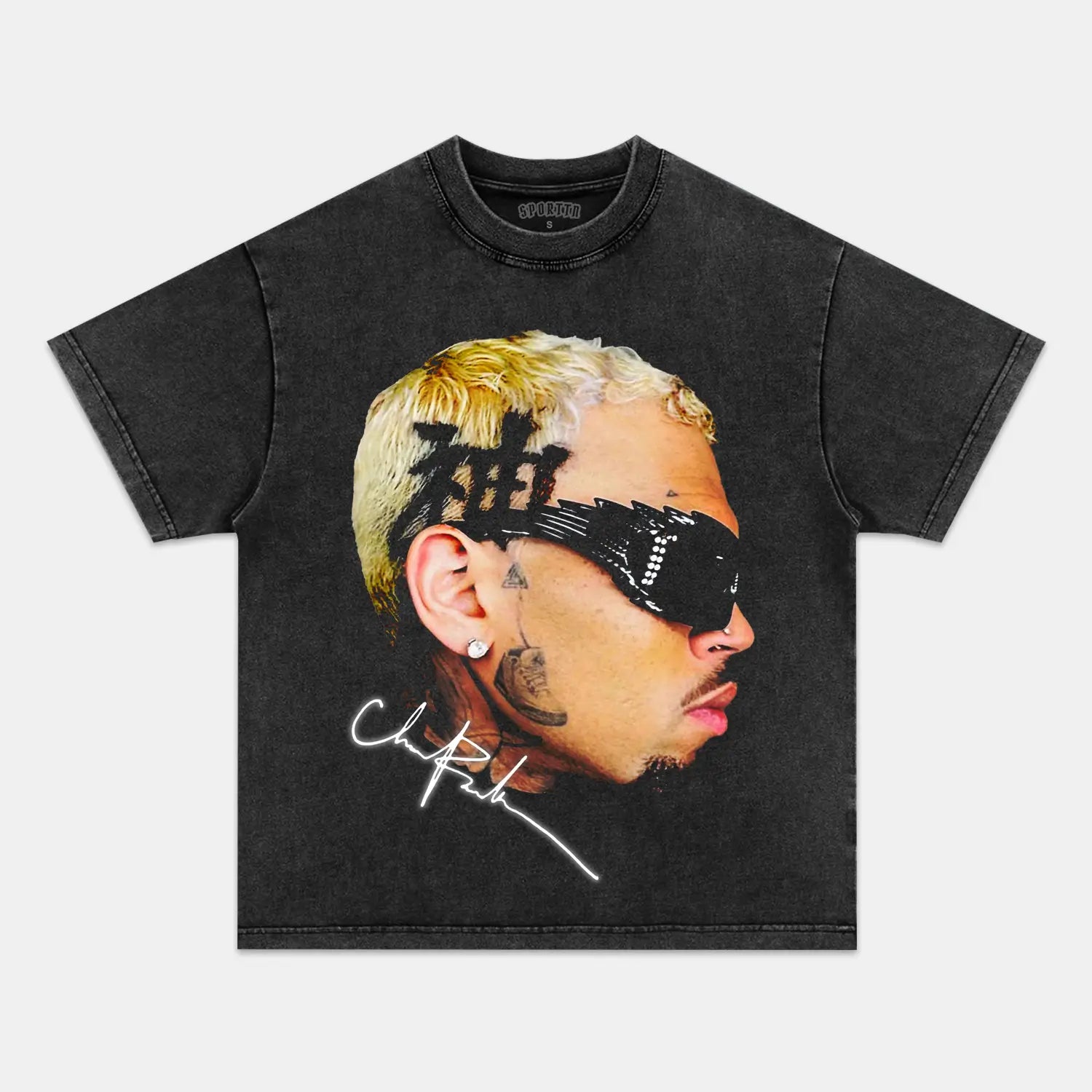 CHRIS BROWN BIG FACE V2 TEE - Y2K VINTAGES