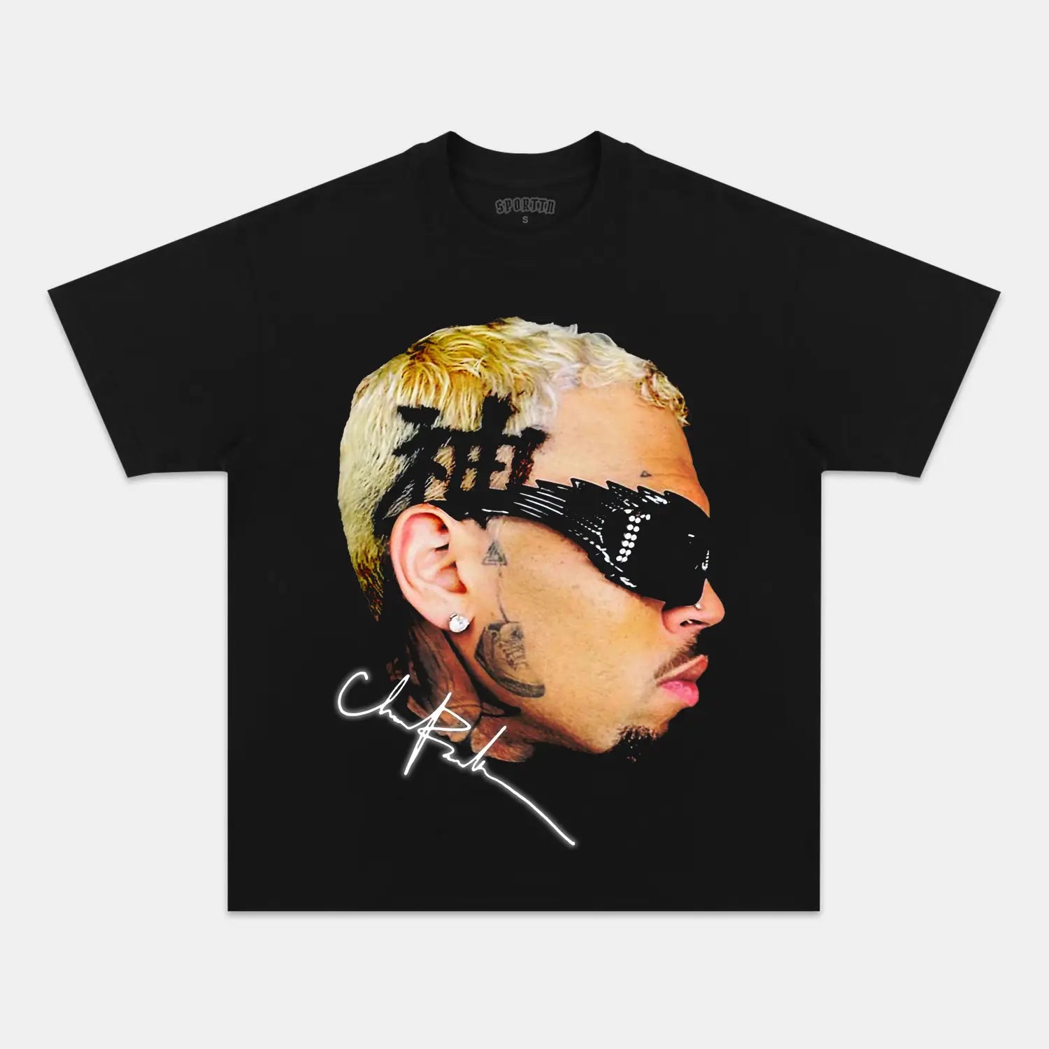 CHRIS BROWN BIG FACE V2 TEE - Y2K VINTAGES