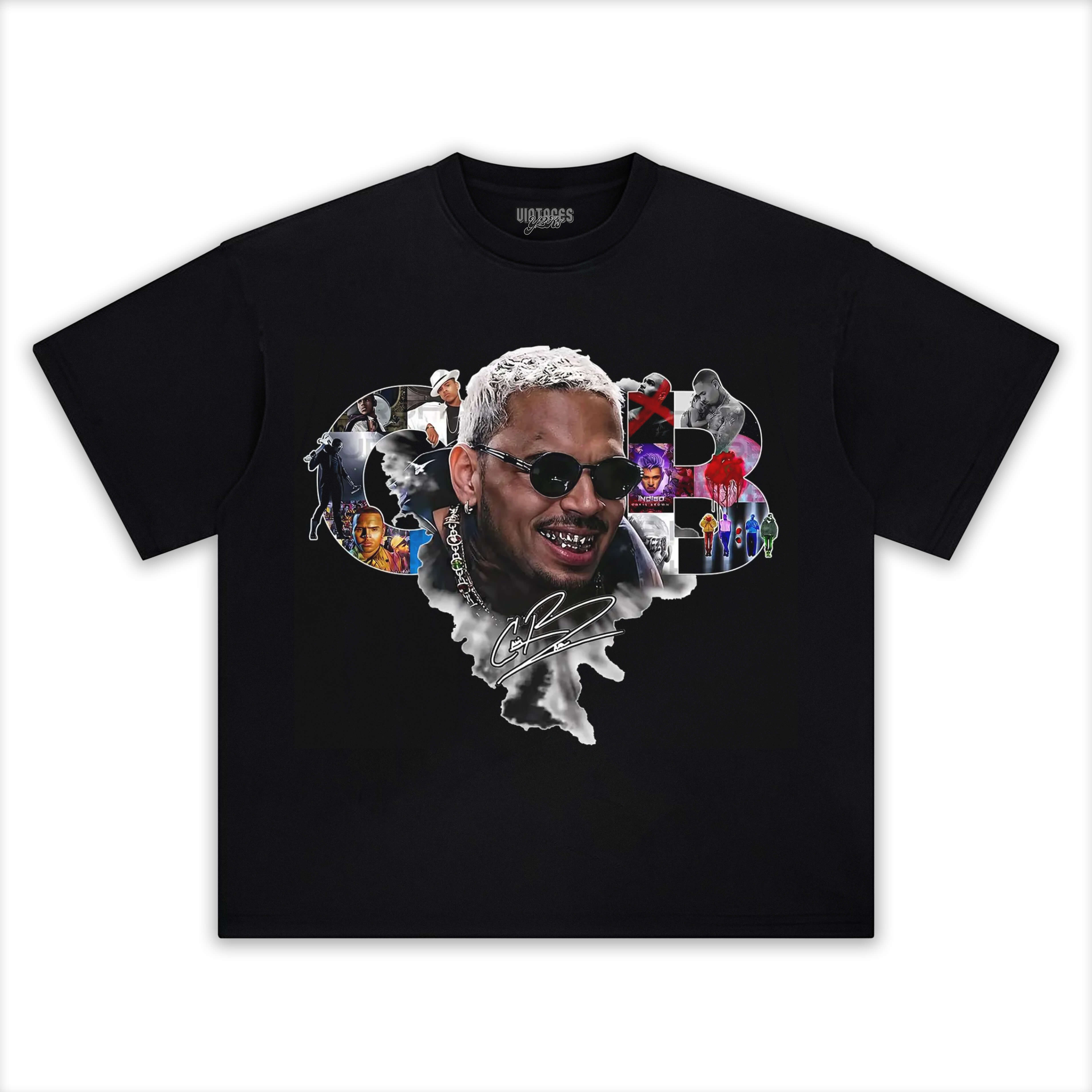 CHRIS BROWN BIG FACE TEE - Y2K VINTAGES