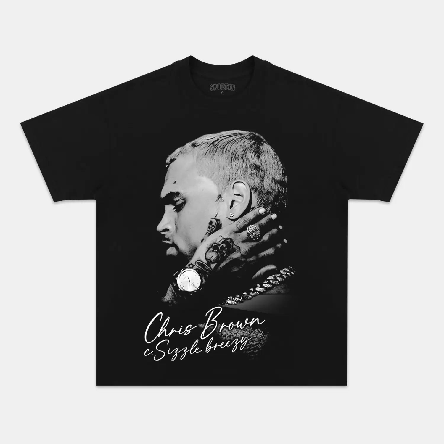 CHRIS BROWN BIG FACE V3 TEE - Y2K VINTAGES