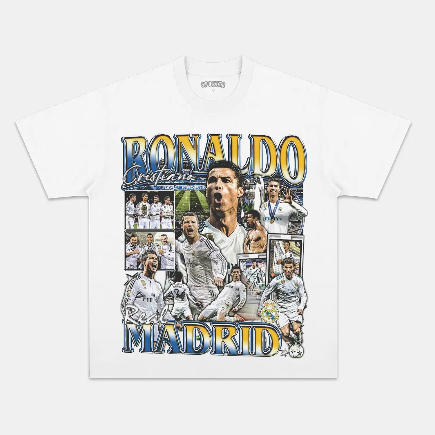 CRISTIANO RONALDO V8 TEE - Y2K VINTAGES