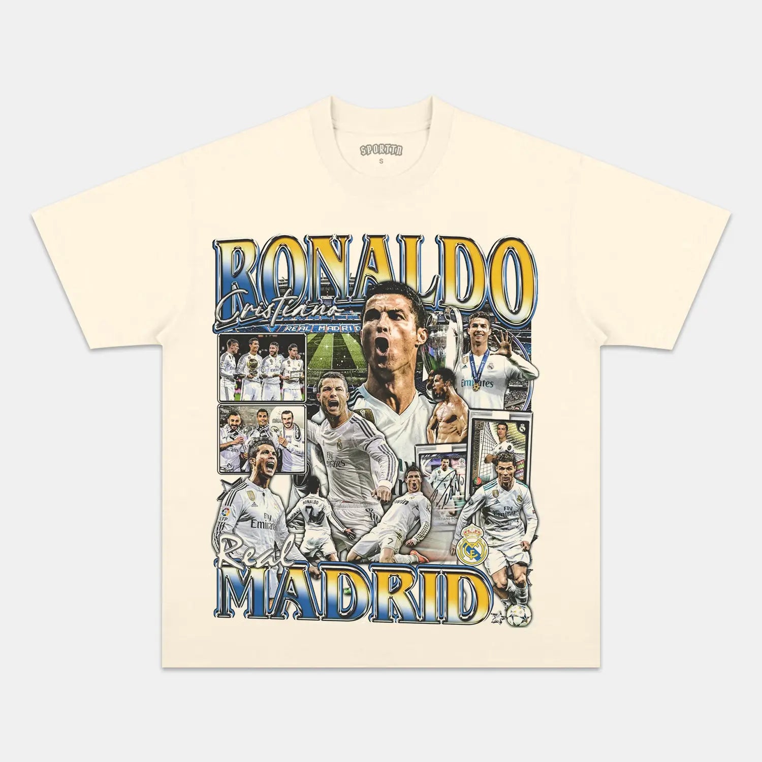 CRISTIANO RONALDO V8 TEE - Y2K VINTAGES