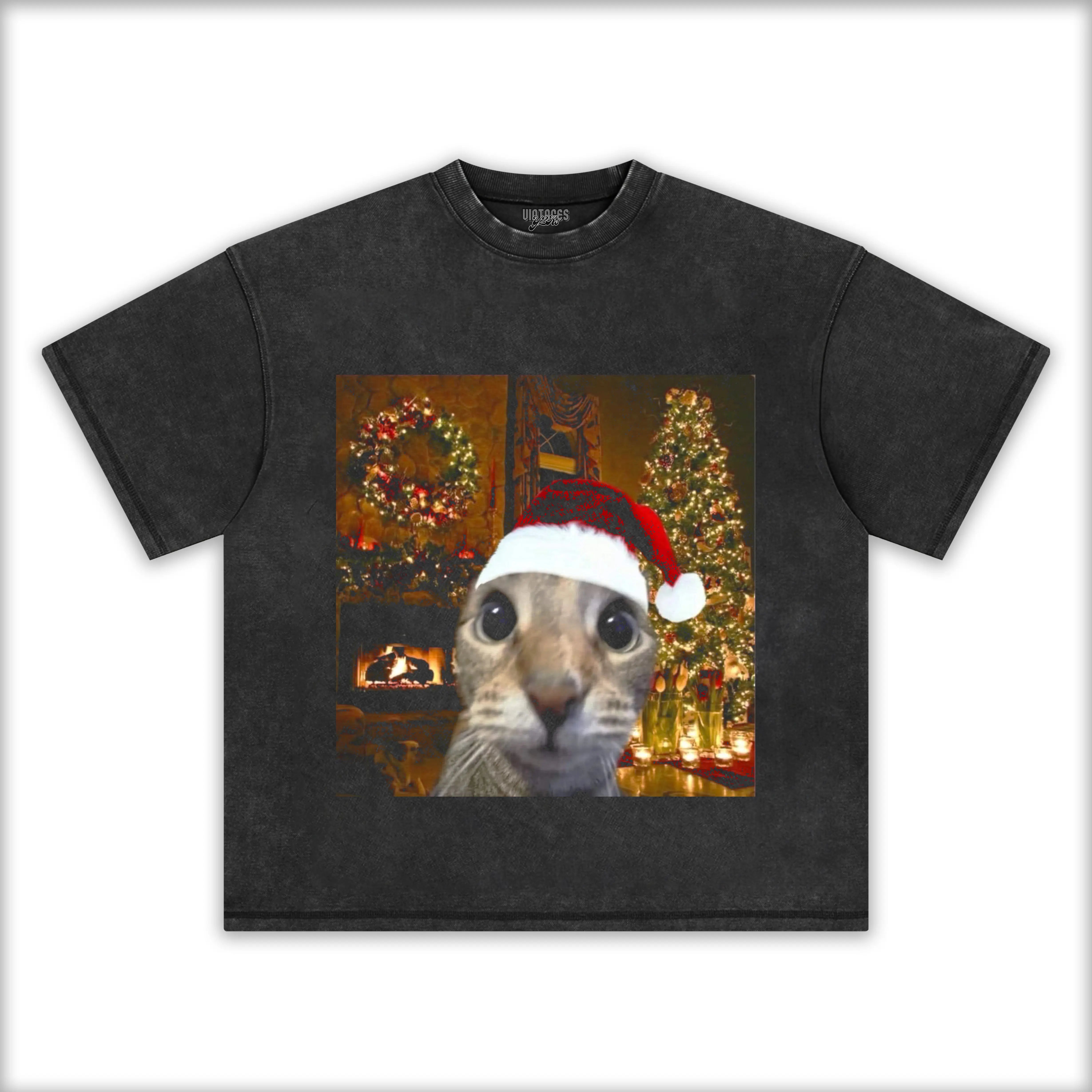 CUTE-CHRISTMAS-CAT-MEME-TEE-3 - Y2K VINTAGES