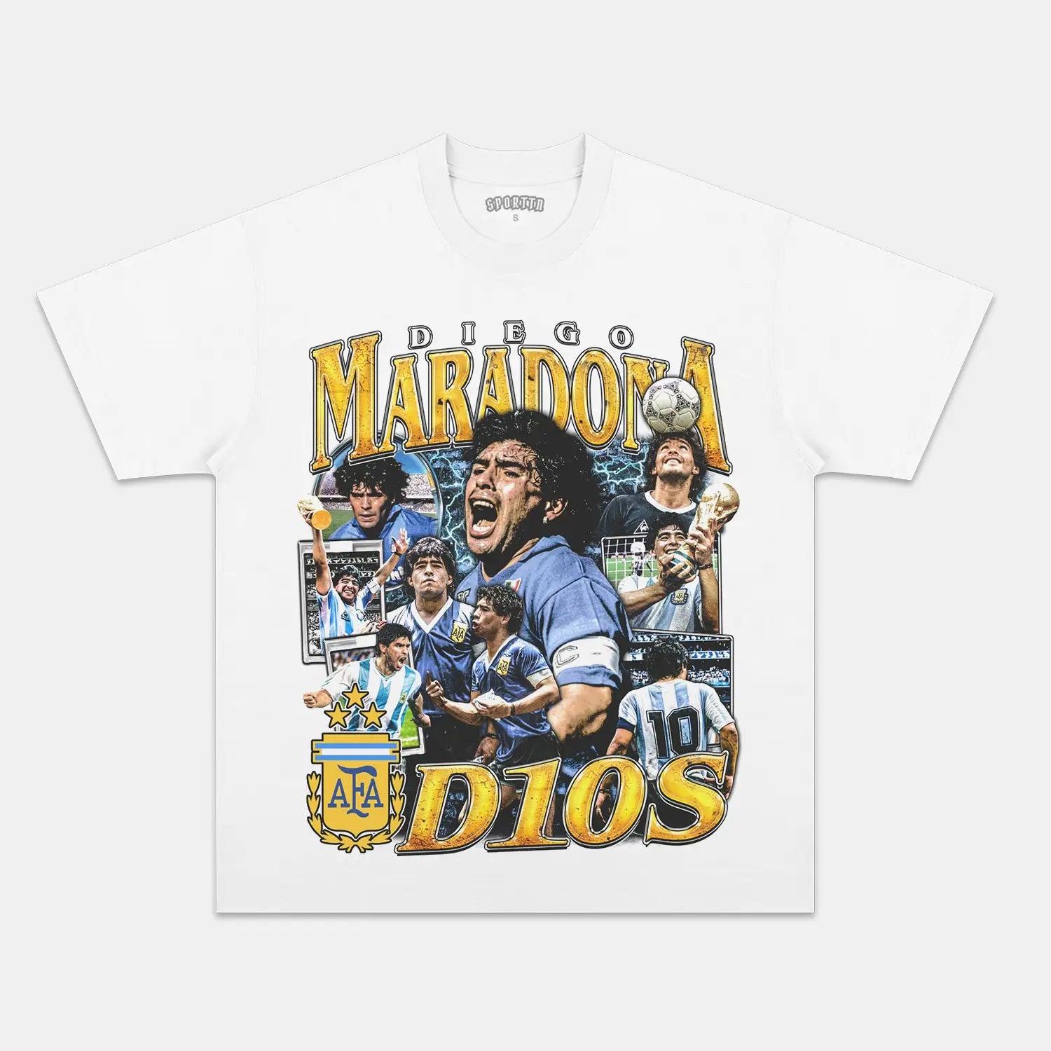 DIEGO MARADONA V2 TEE - Y2K VINTAGES