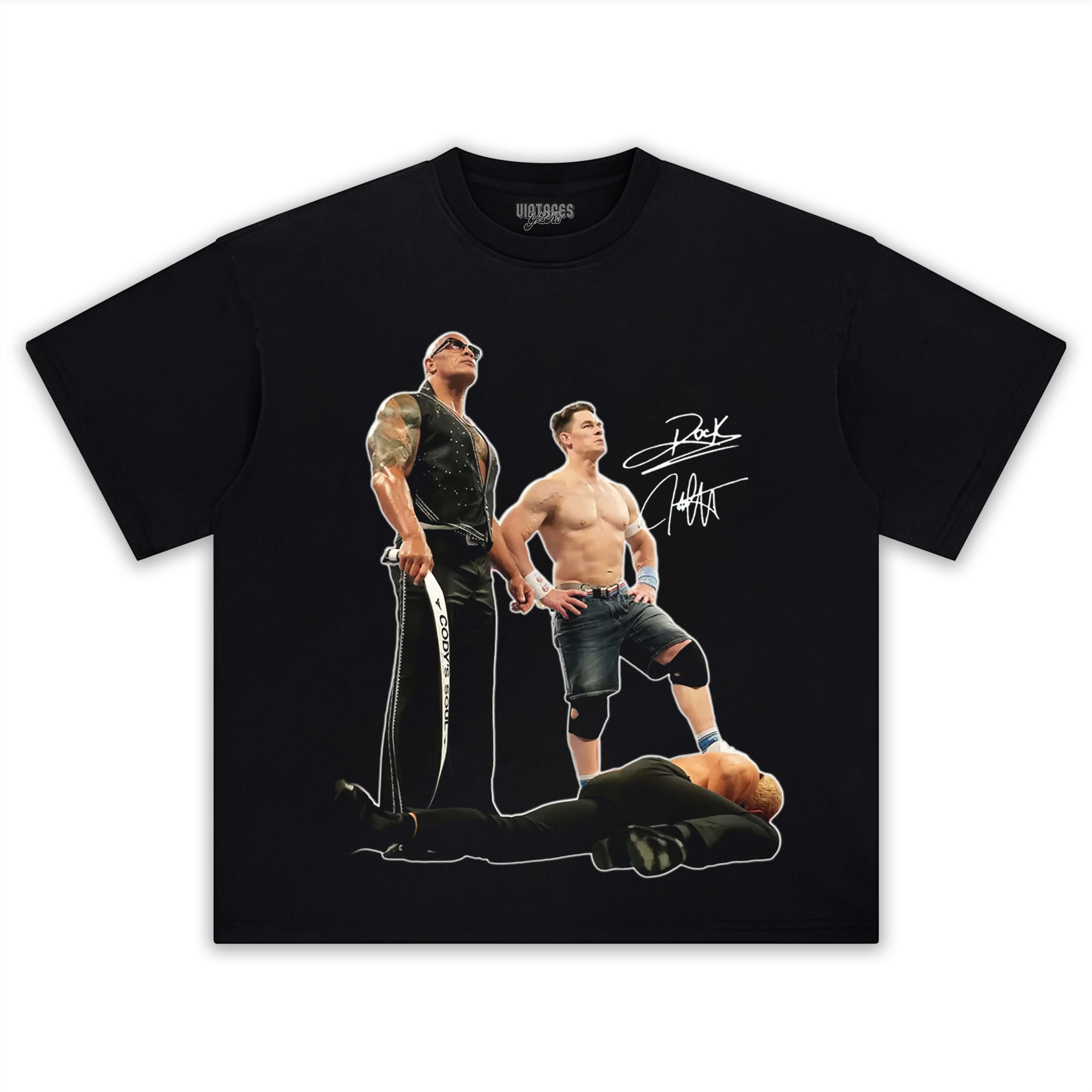 DWAYNE JOHNSON & JOHN CENA 2025 TEE 2