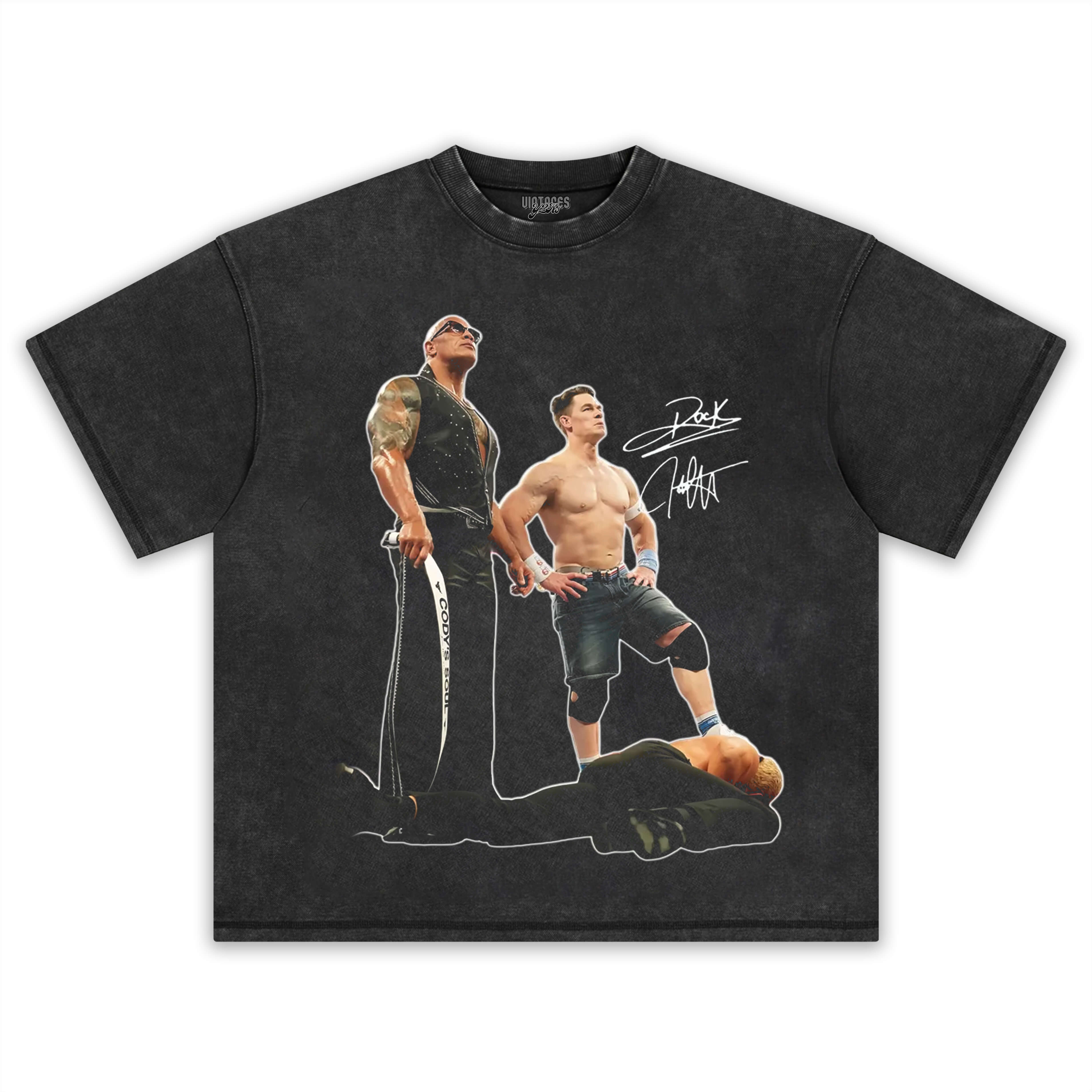 DWAYNE JOHNSON & JOHN CENA 2025 TEE 2