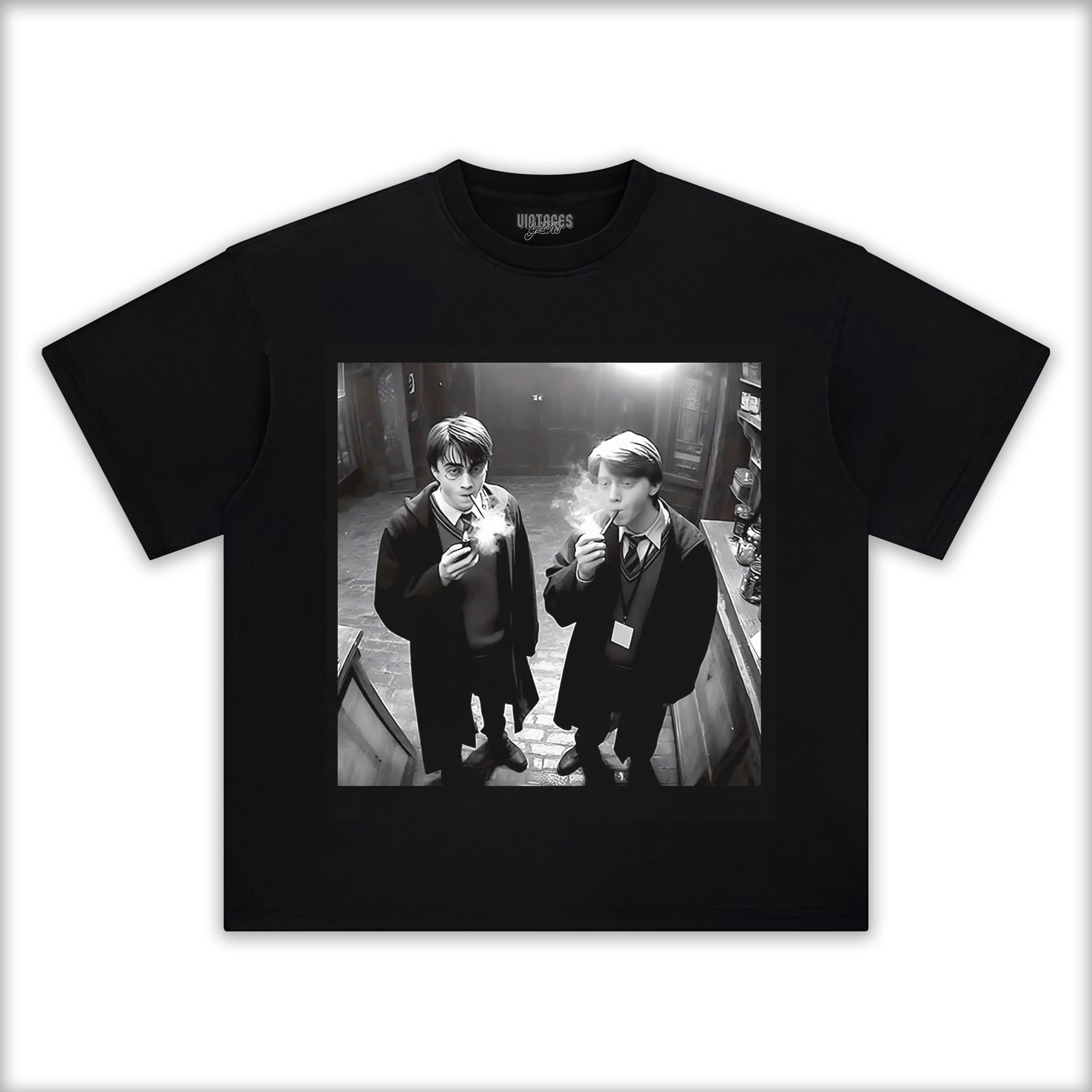 HARRY AND RON SMOKING TEE - Y2K VINTAGES