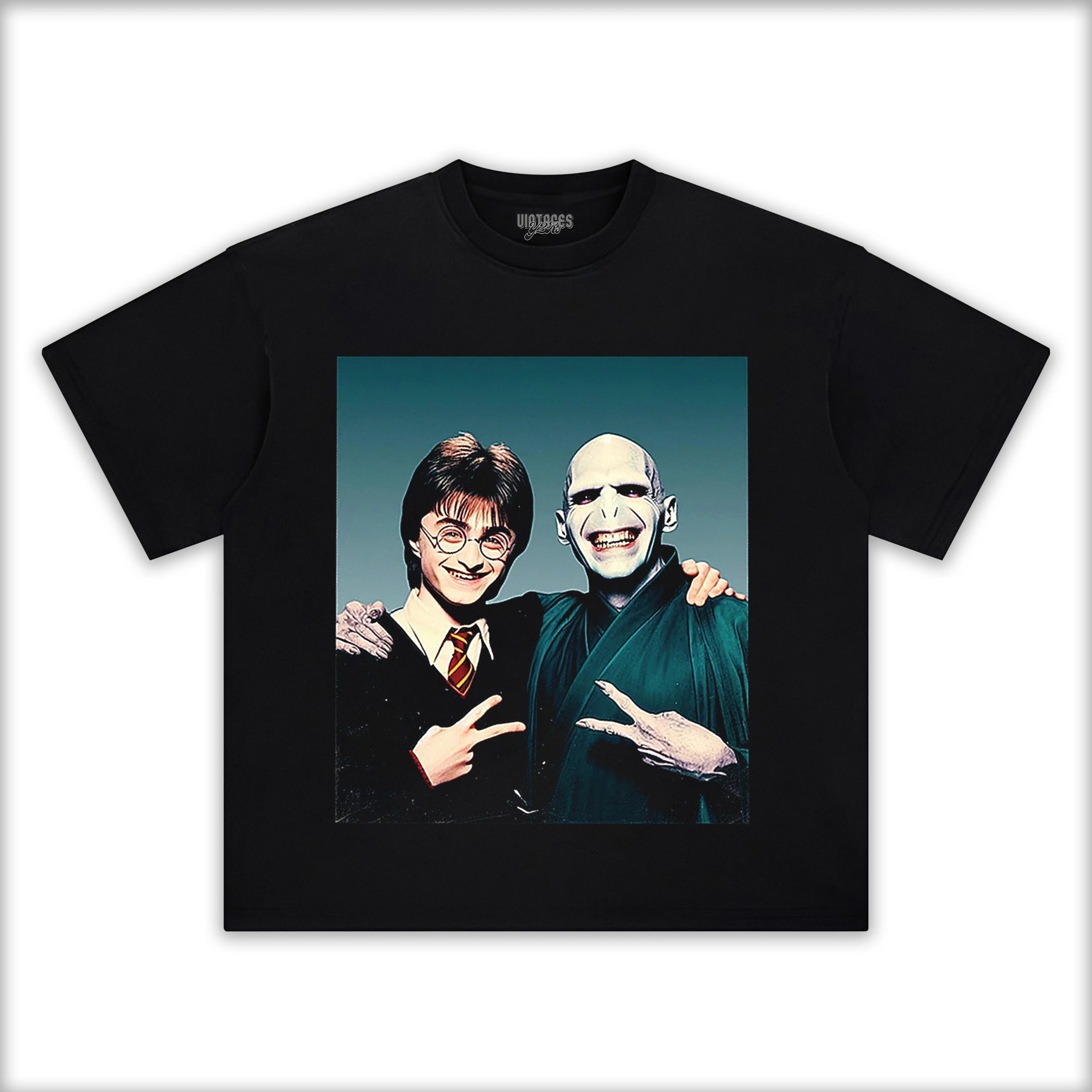 HARRY AND VOLDEMORT SELFIE TEE - Y2K VINTAGES