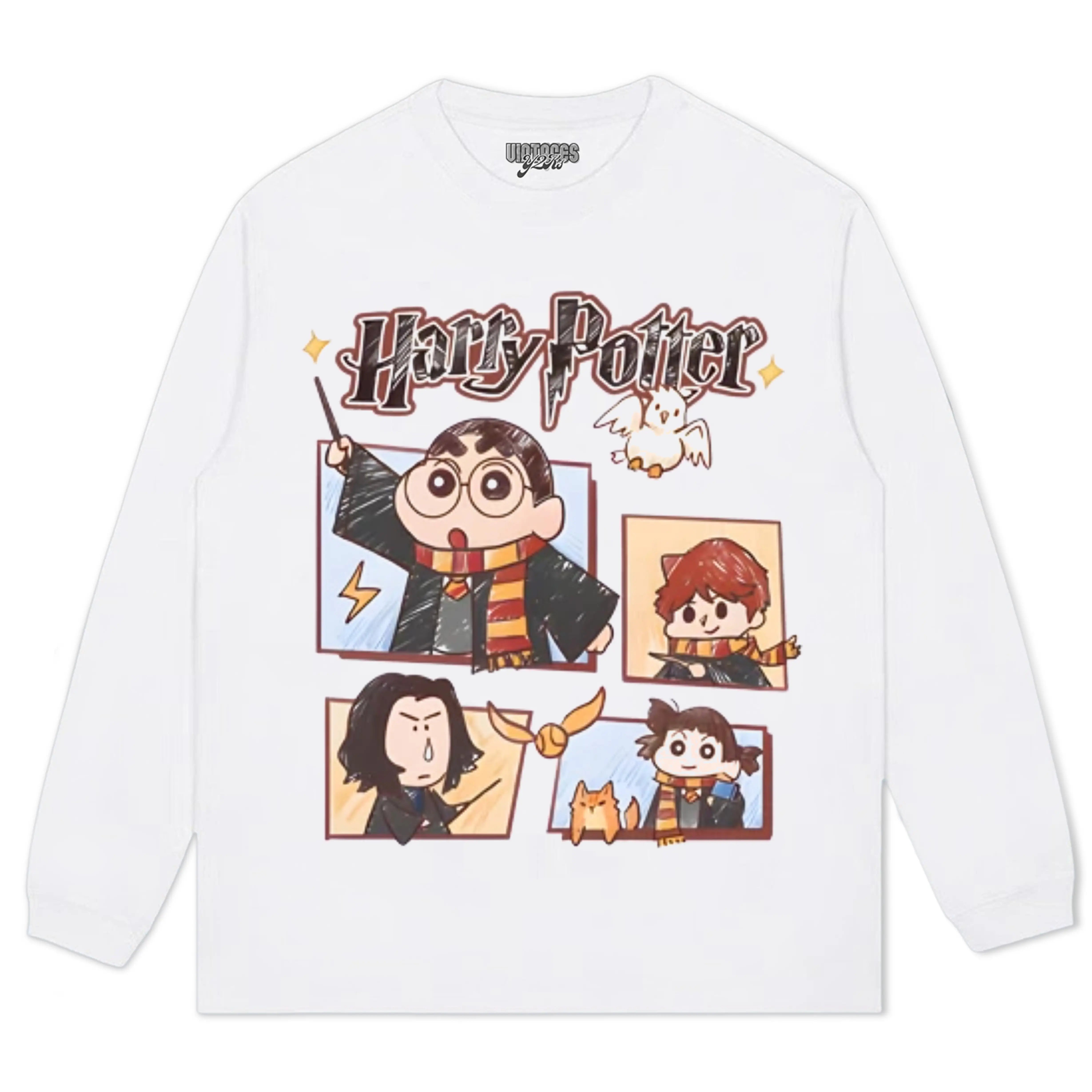 HOGWARTS MEETS SHIN CHAN TEE - Y2K VINTAGES