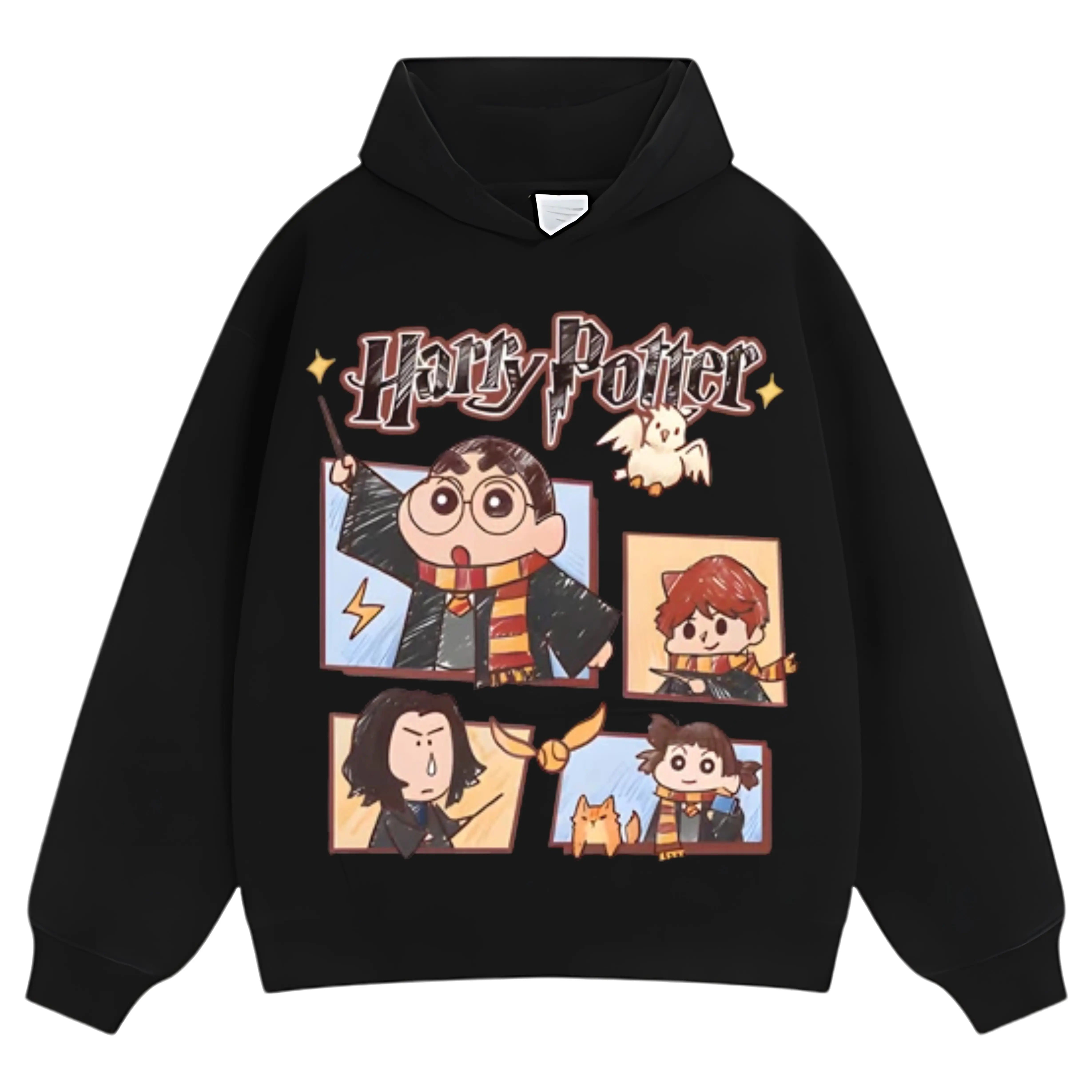 HOGWARTS MEETS SHIN CHAN TEE - Y2K VINTAGES