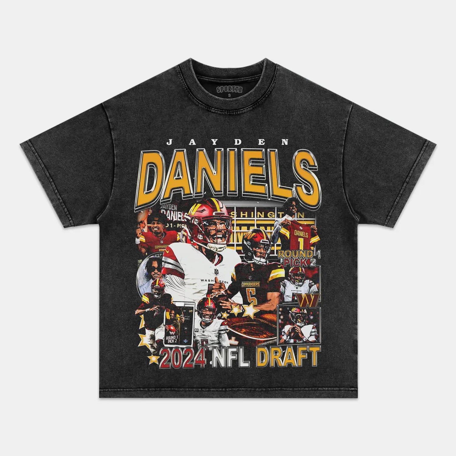 JAYDEN DANIELS - COMMANDERS TEE - Y2K VINTAGES