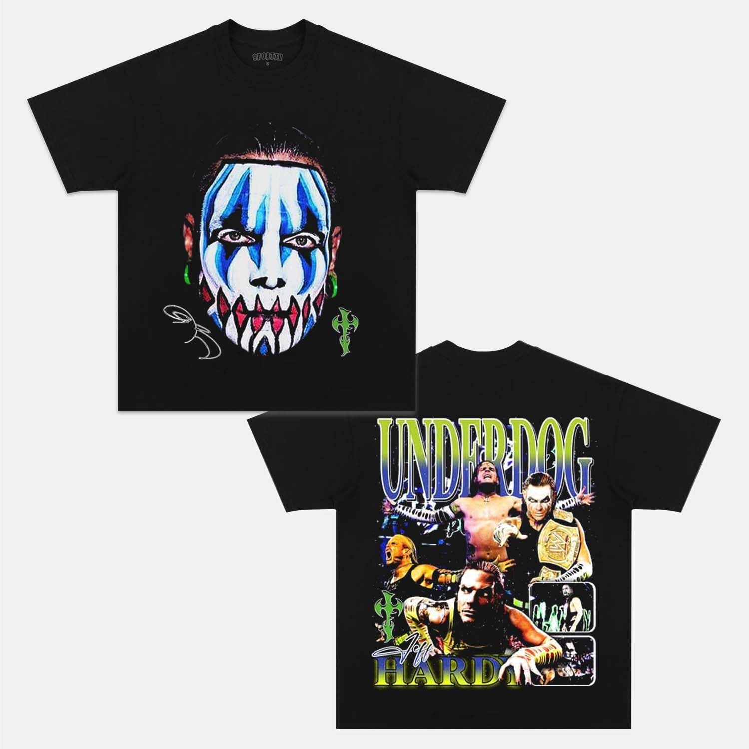 JEFF HARDY 2V TEE - Y2K VINTAGES