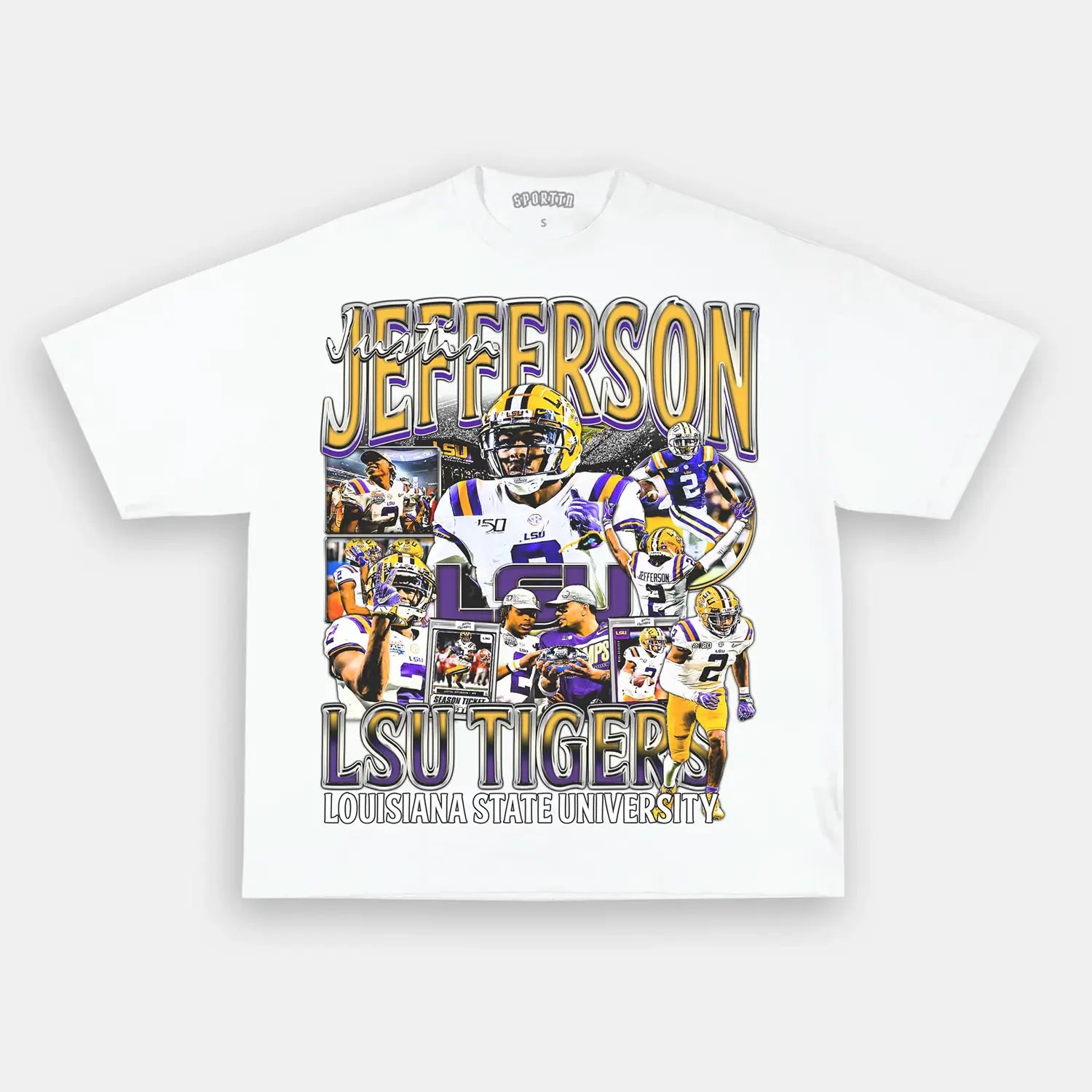 JUSTIN JEFFERSON - LSU TEE  2.0