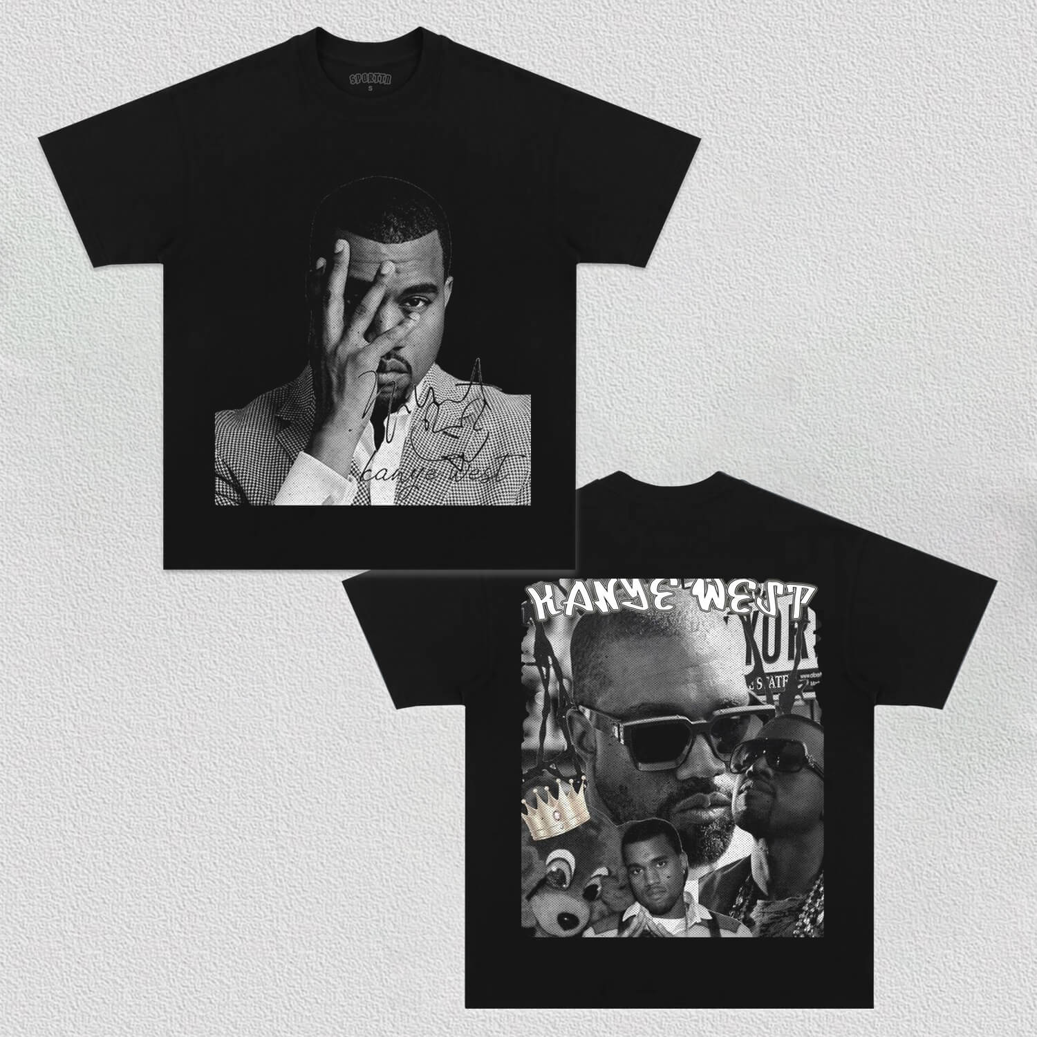 KANYE WEST 6V TEE - Y2K VINTAGES