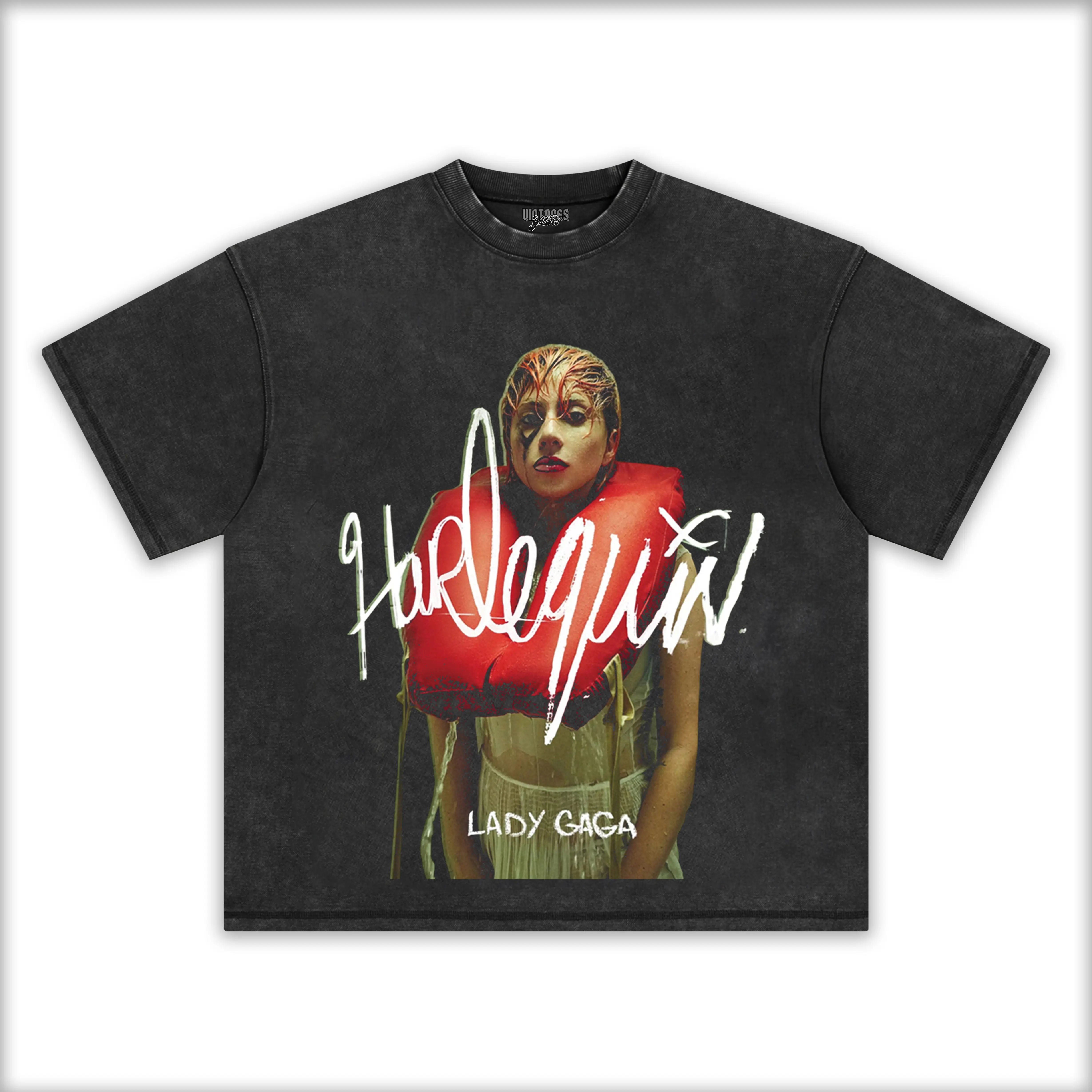 LADY GAGA & HARLEQUIN TEE - Y2K VINTAGES