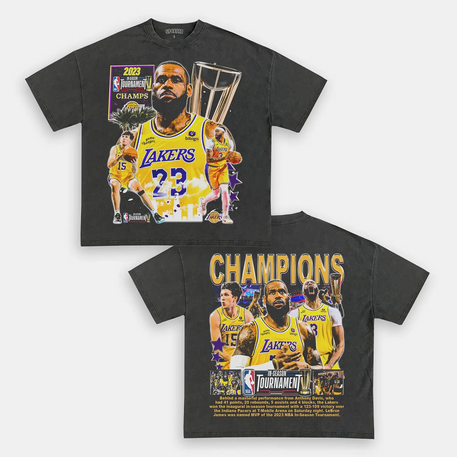 LAKERS IST CHAMPS F2 TEE