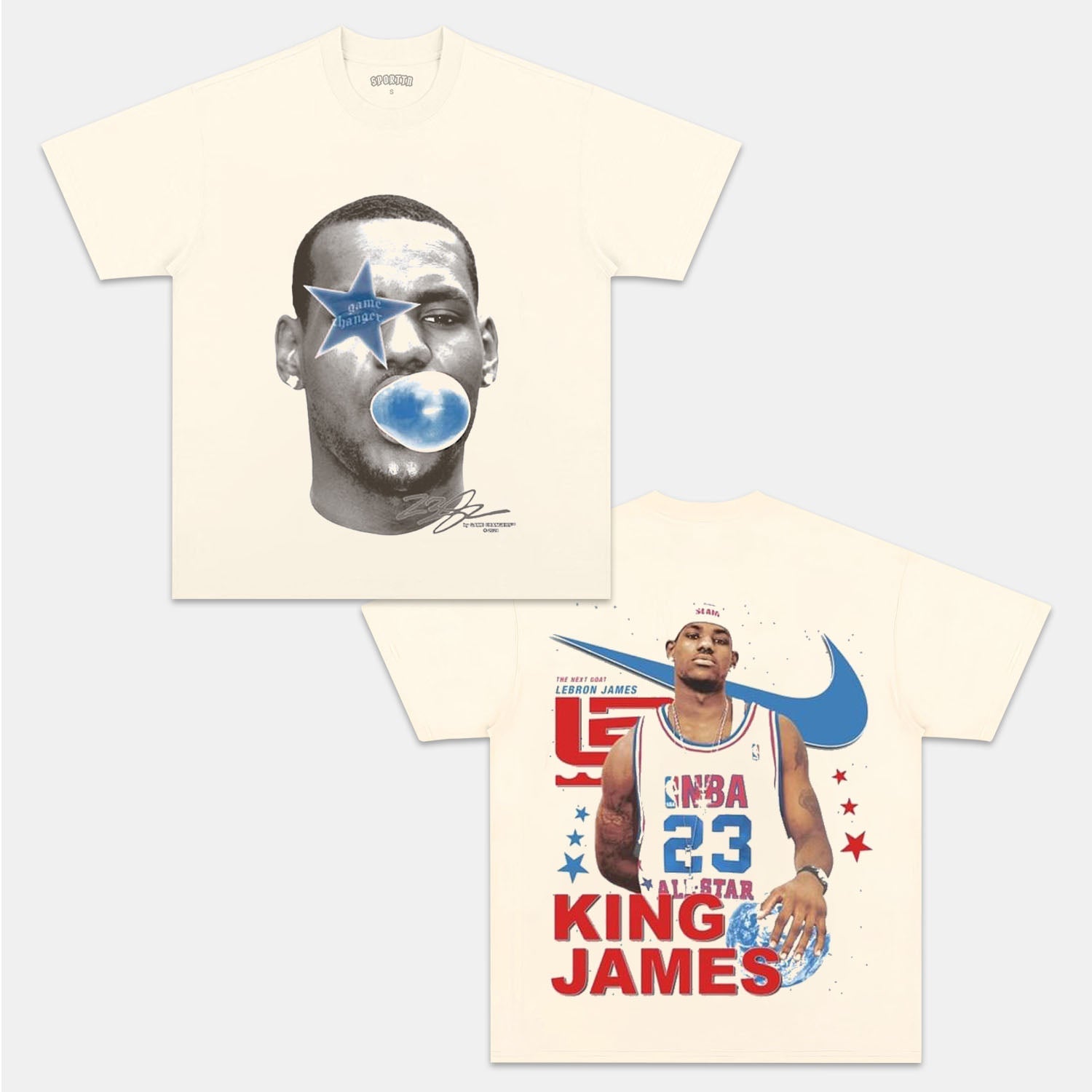 LEBRON JAMES BIG FACE 3R TEE - Y2K VINTAGES