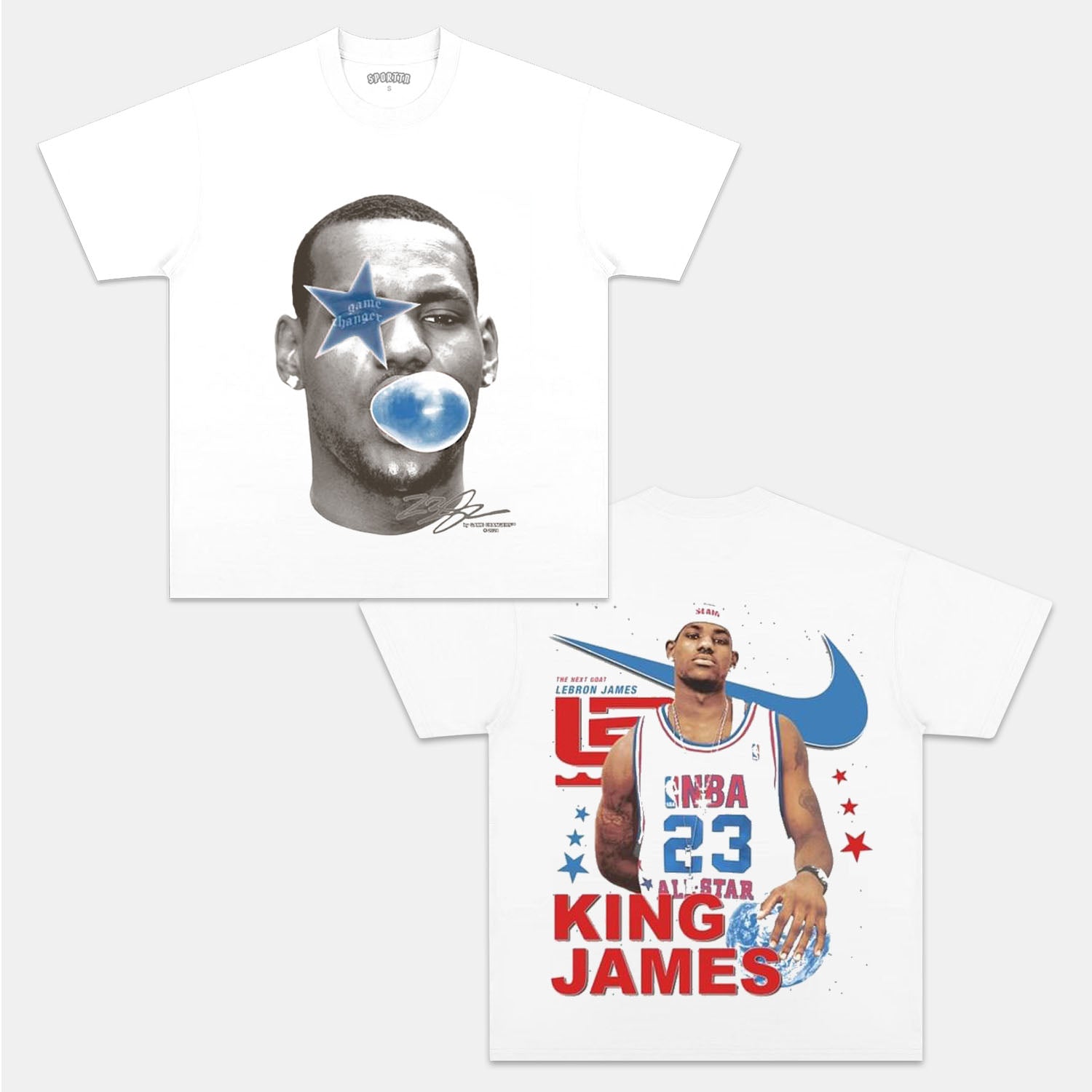 LEBRON JAMES BIG FACE 3R TEE - Y2K VINTAGES