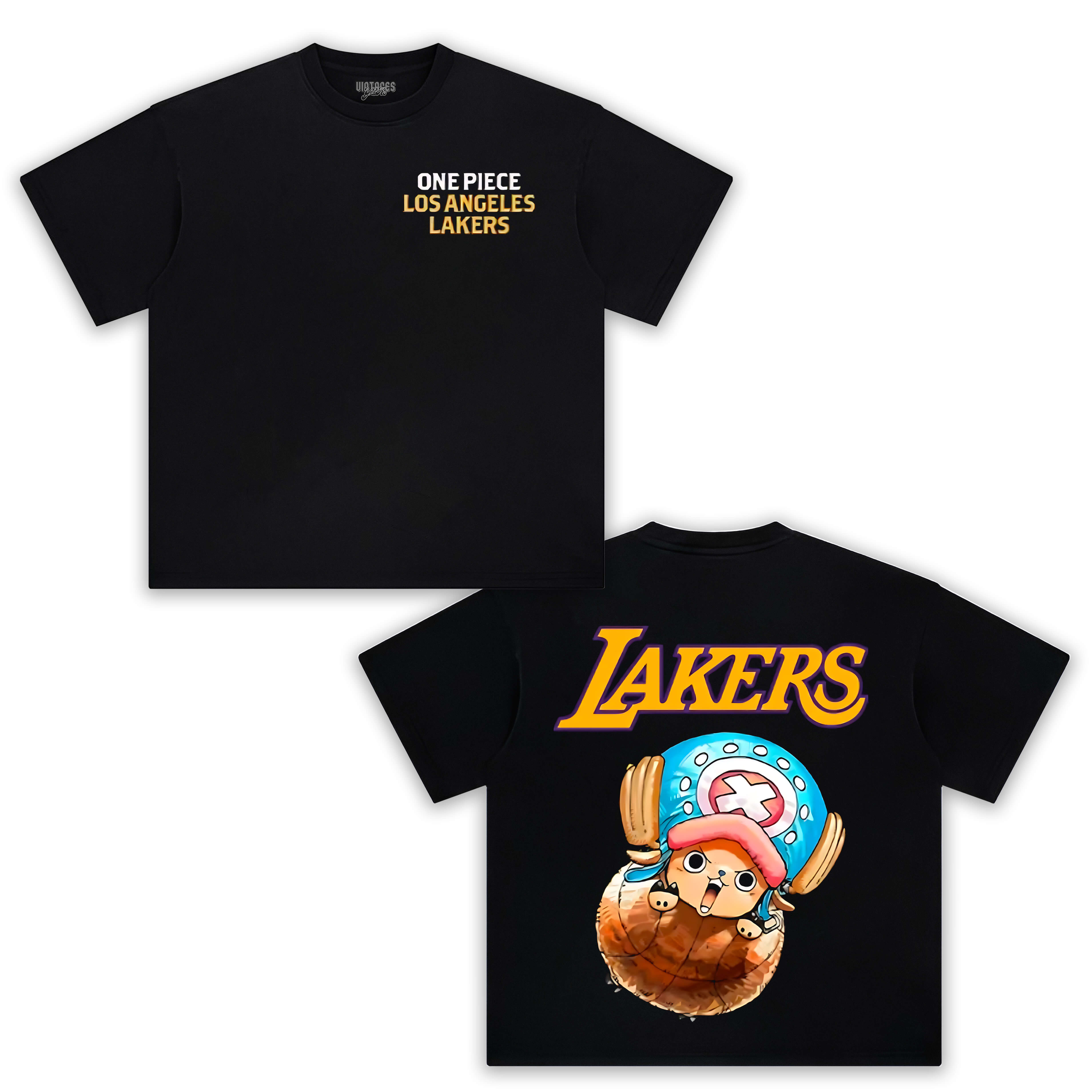 LOS ANGELES LAKERS X ONE PIECE -CHOPPER TEE 2