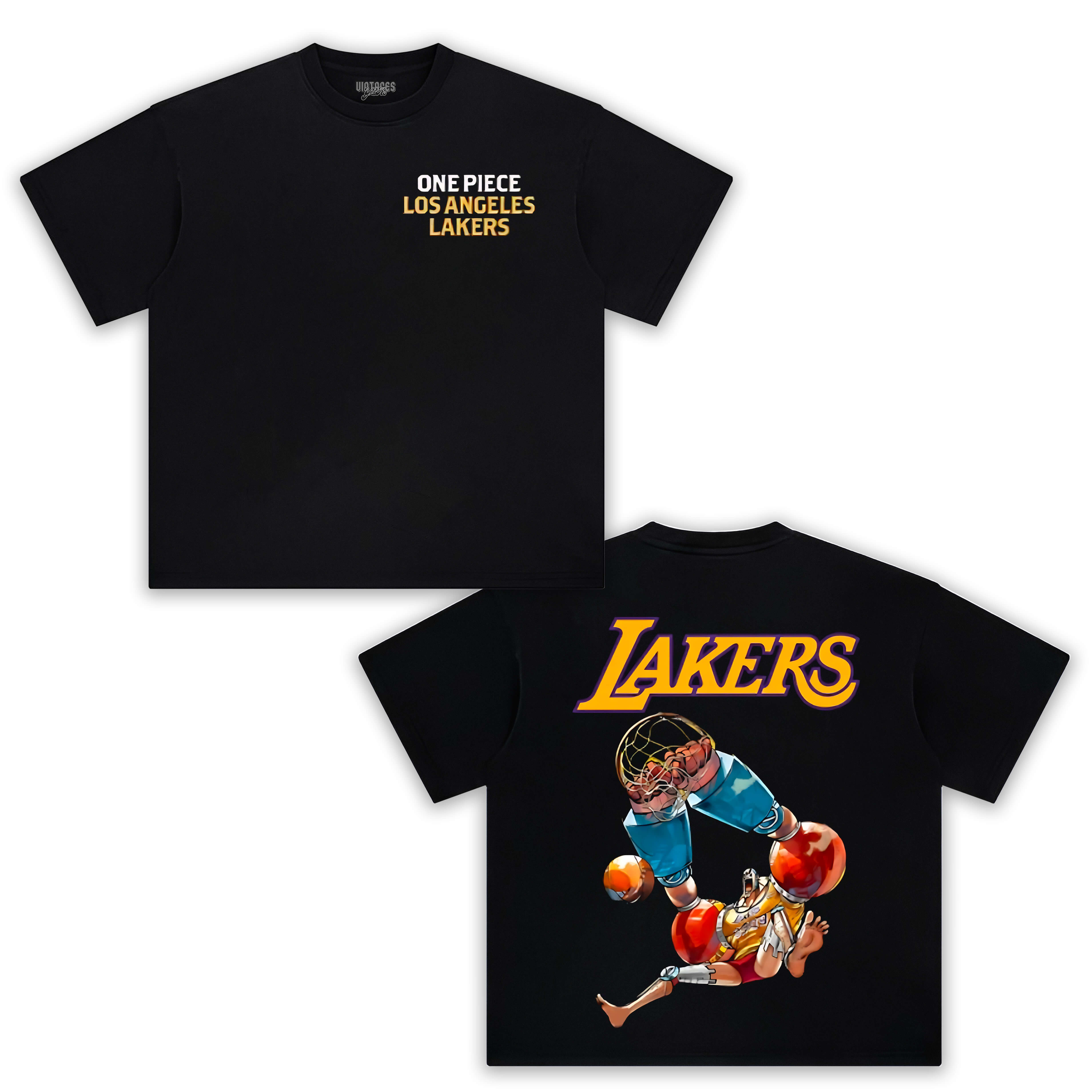 LOS ANGELES LAKERS X ONE PIECE -FRANKY TEE 2