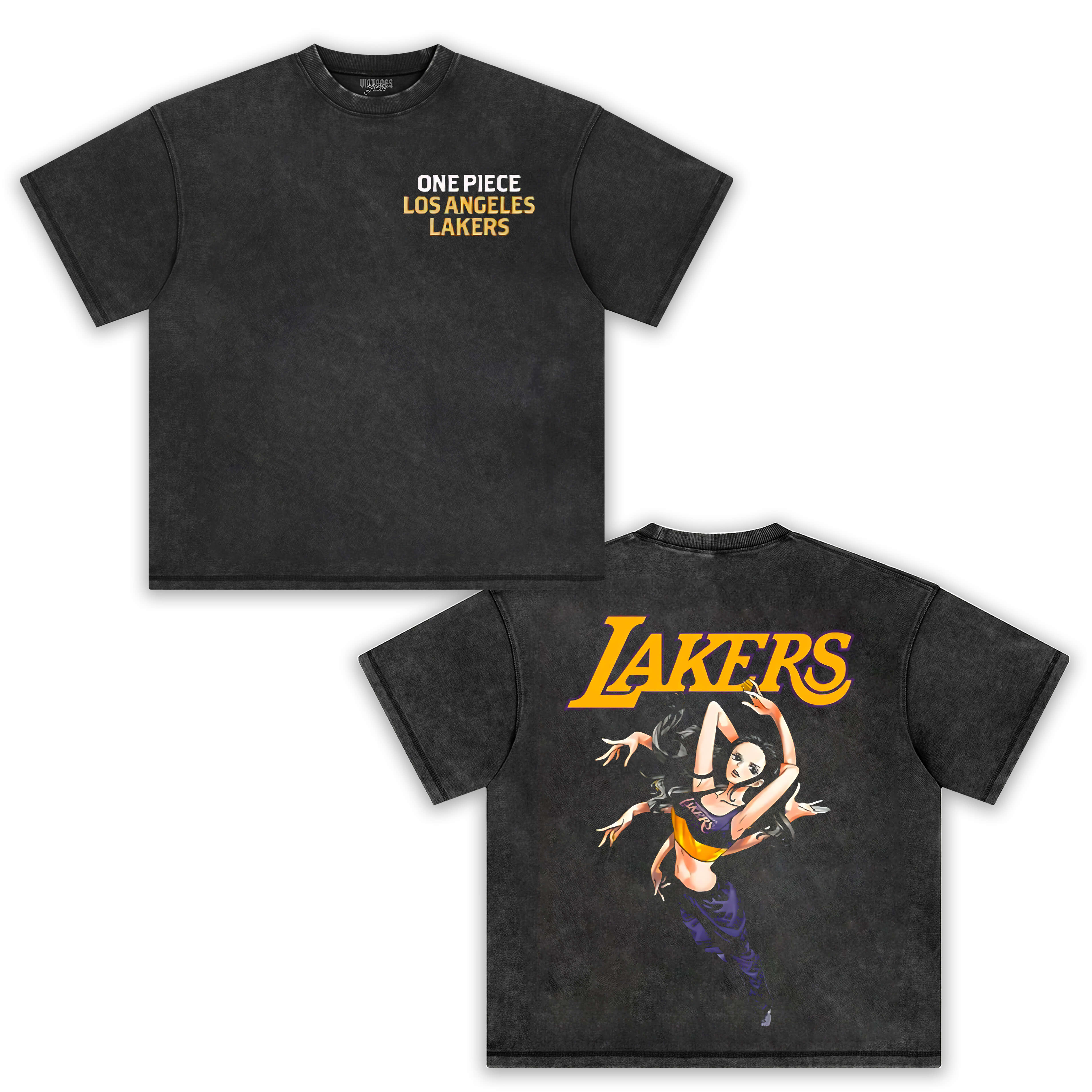 LOS ANGELES LAKERS X ONE PIECE -ROBIN TEE