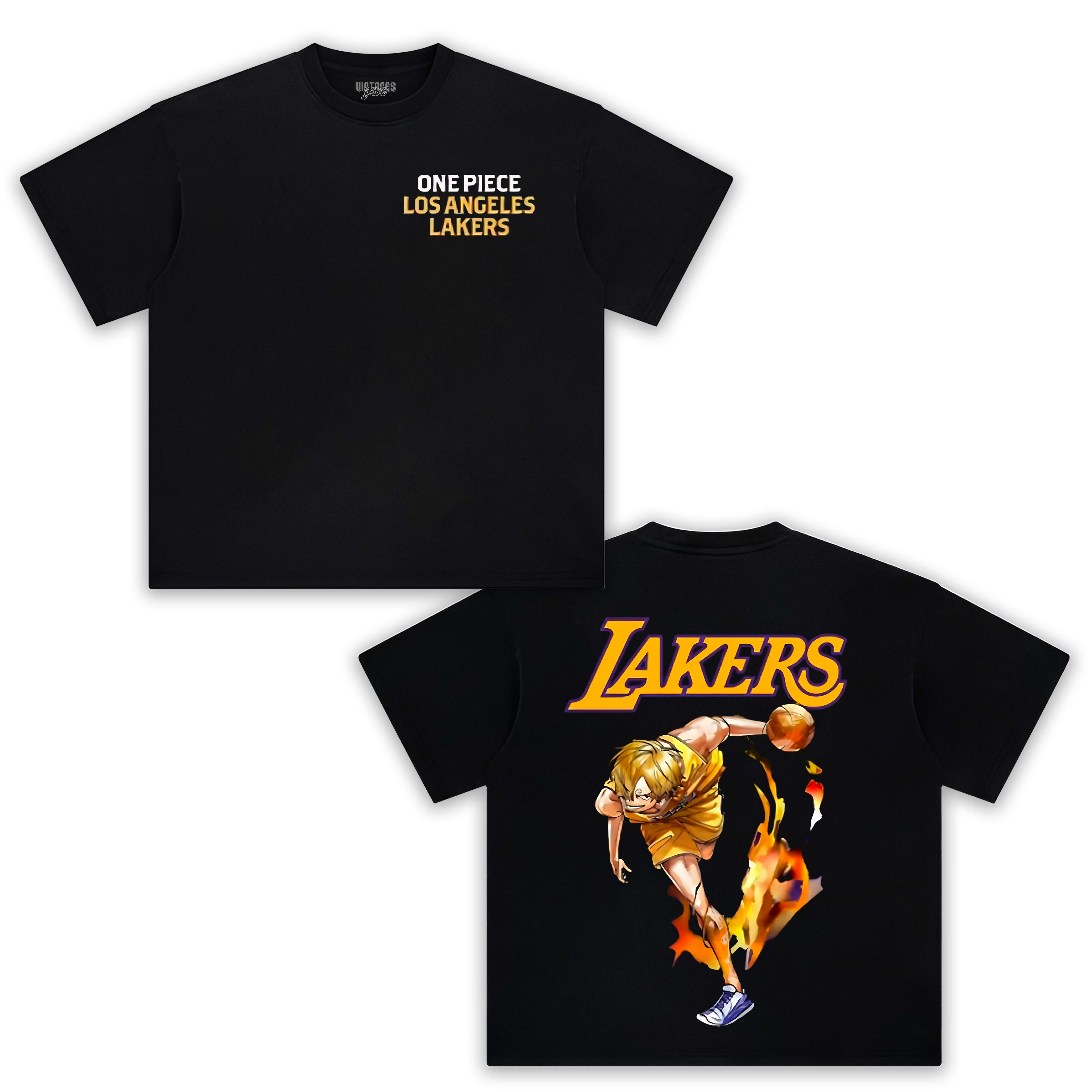 LOS ANGELES LAKERS X ONE PIECE -SANJI TEE 2