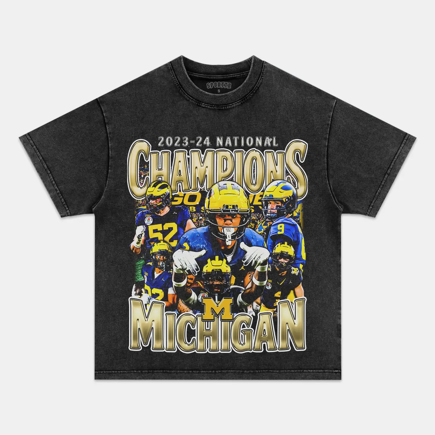 2023-24 NATIONAL CHAMPS - MICHIGAN V2 TEE - Y2K VINTAGES