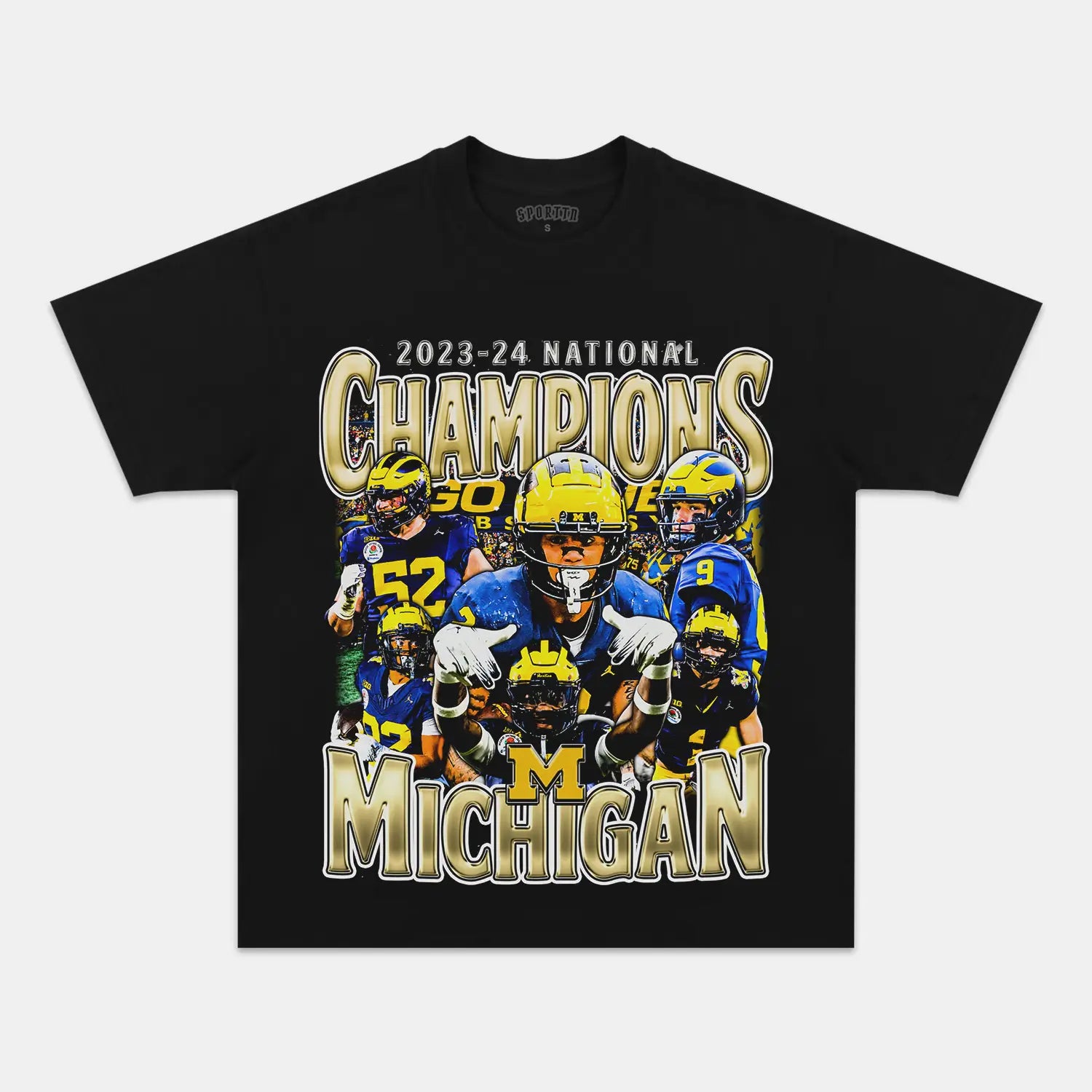 2023-24 NATIONAL CHAMPS - MICHIGAN V2 TEE - Y2K VINTAGES