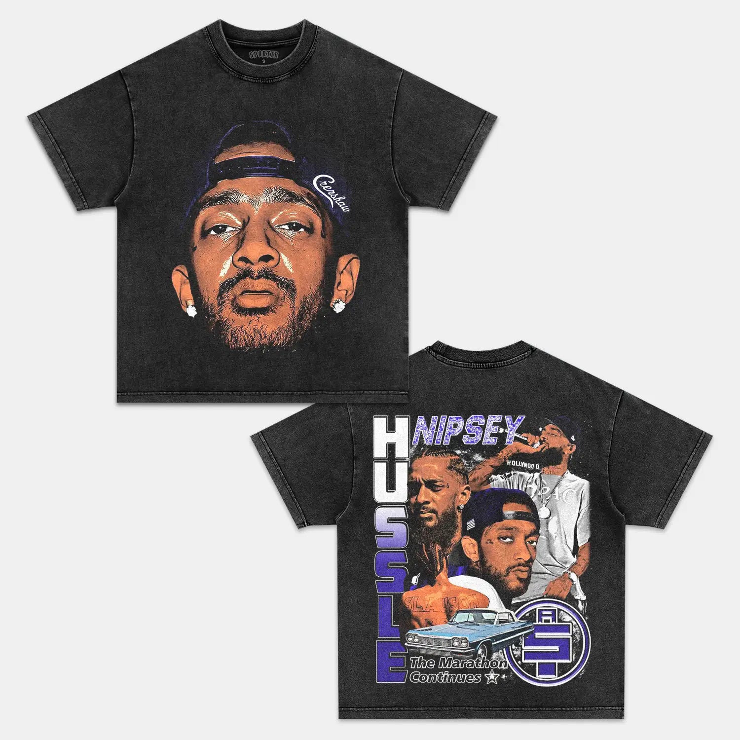 NIPSEY HUSSLE V9 TEE - Y2K VINTAGES