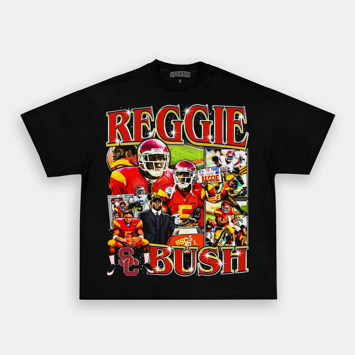 REGGIE BUSH USC V9 TEE