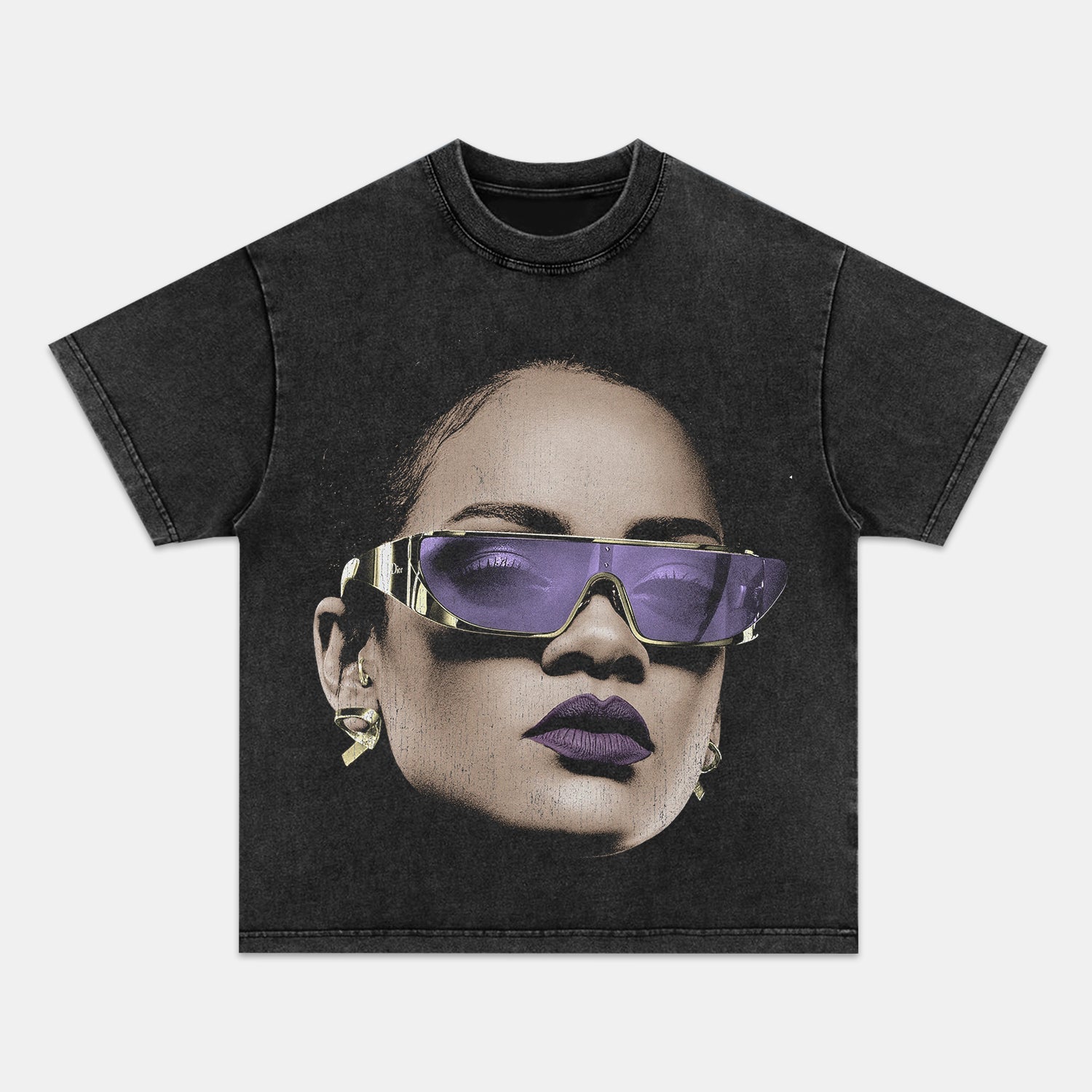 RIHANNA BIG FACE TEE - Y2K VINTAGES