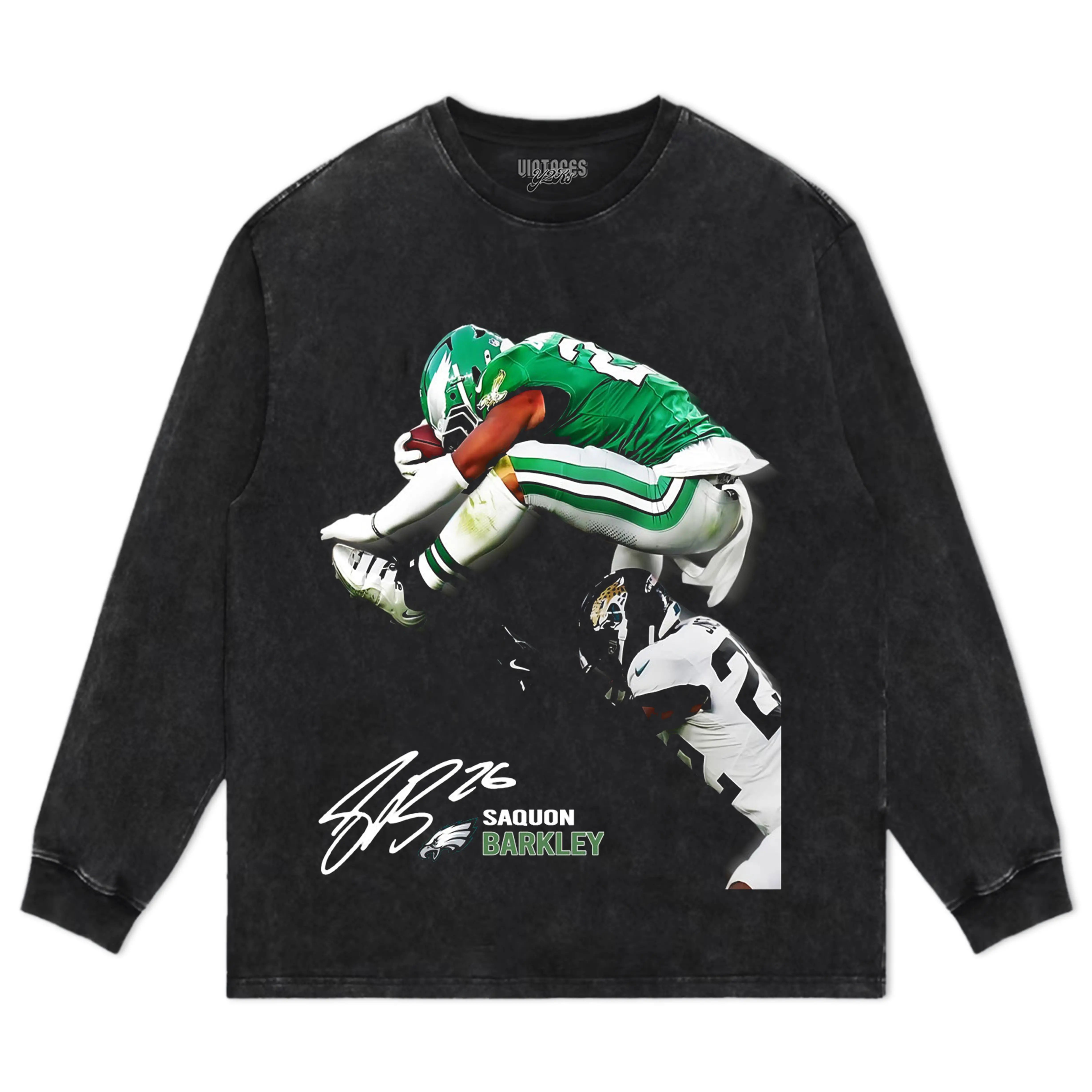 SAQUON REVERSE HURDLE TEE - Y2K VINTAGES