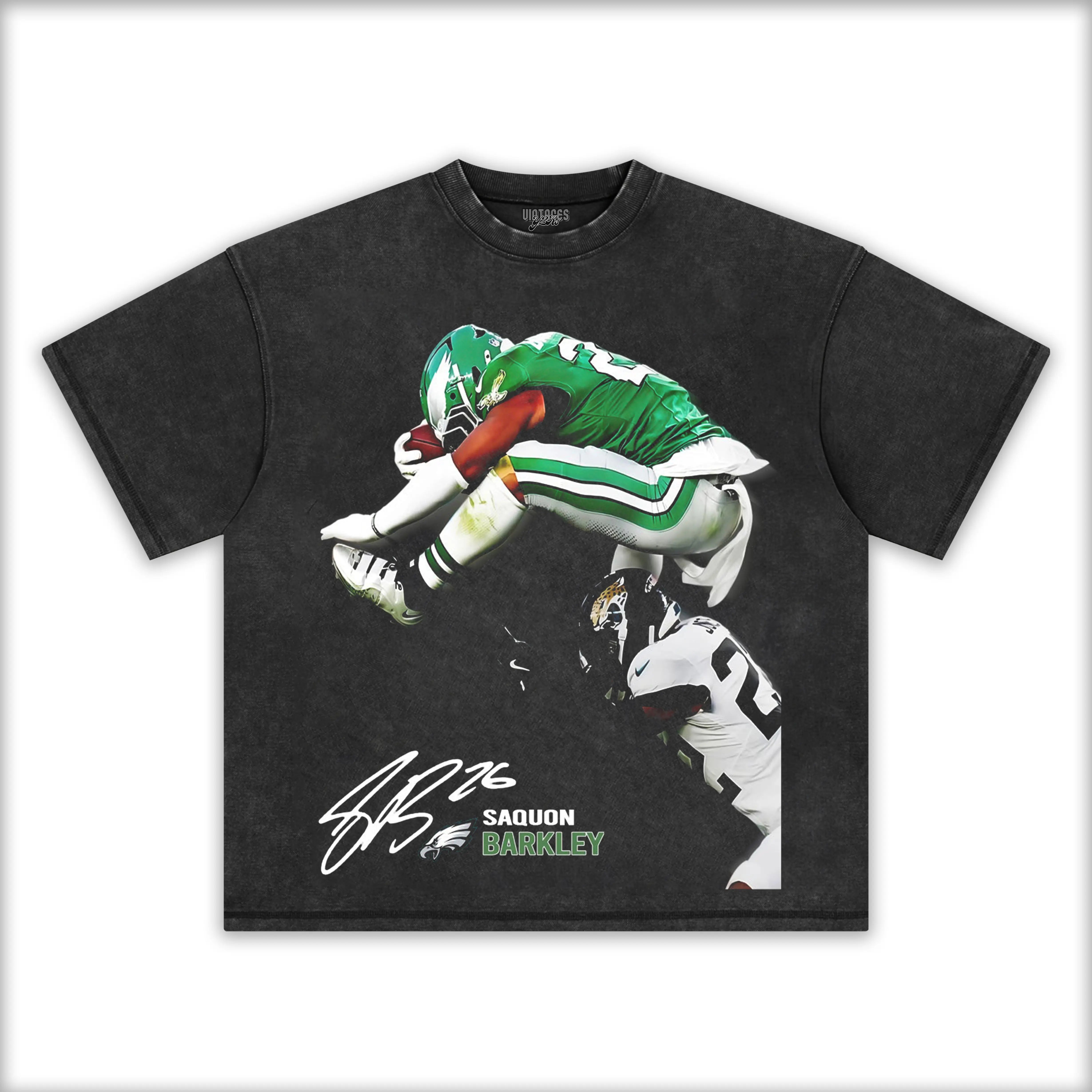 SAQUON REVERSE HURDLE TEE - Y2K VINTAGES