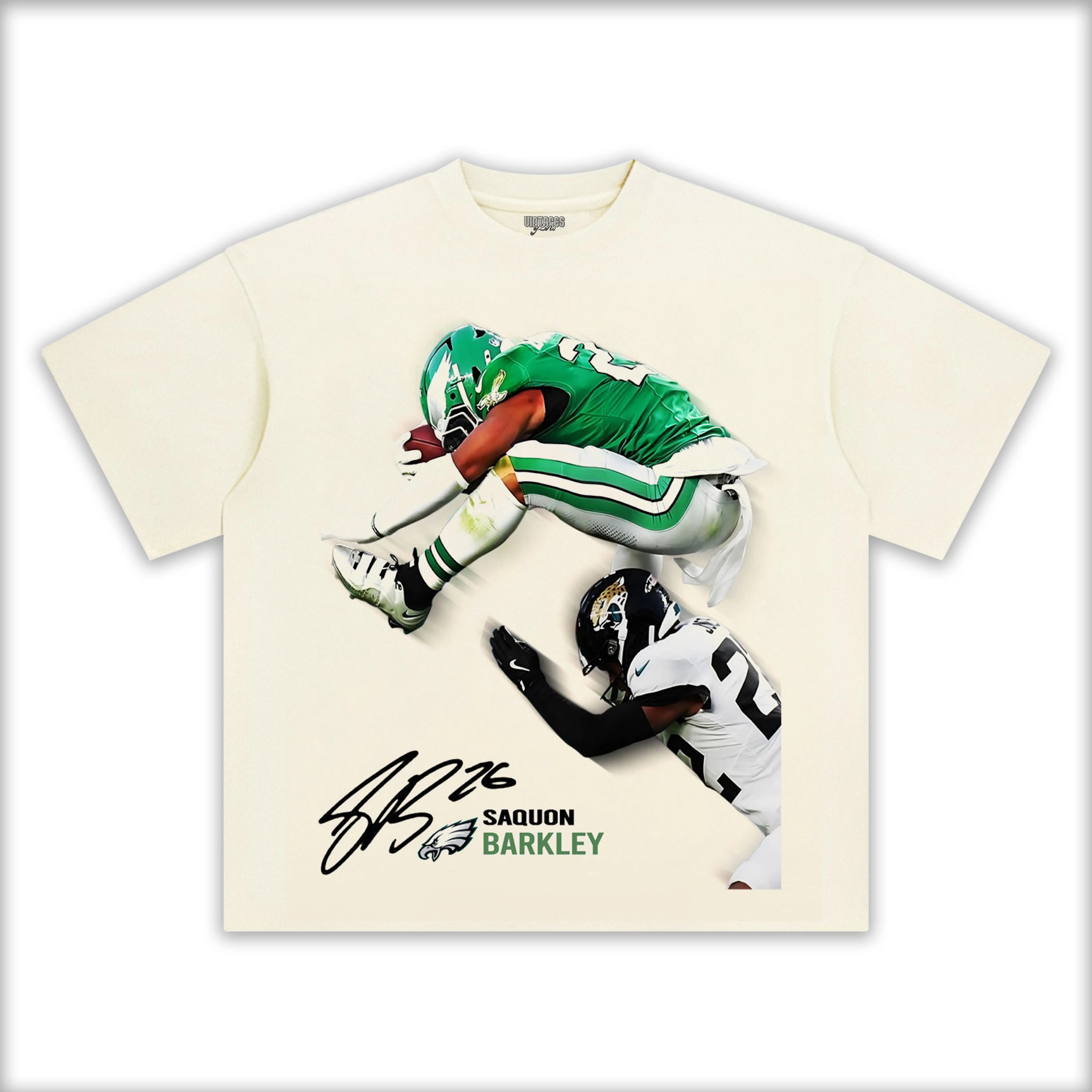 SAQUON REVERSE HURDLE TEE - Y2K VINTAGES