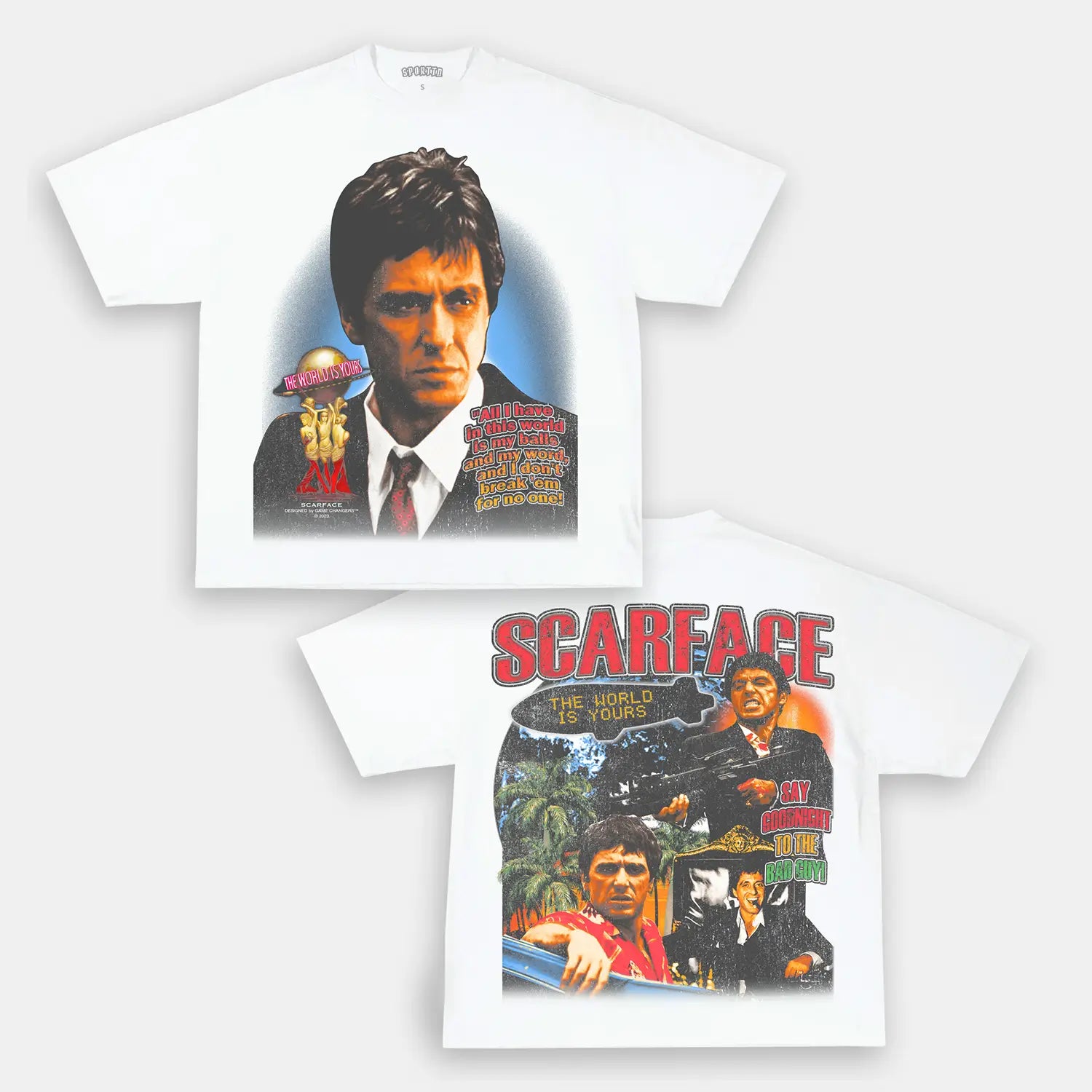 SCARFACE V4 TEE - Y2K VINTAGES