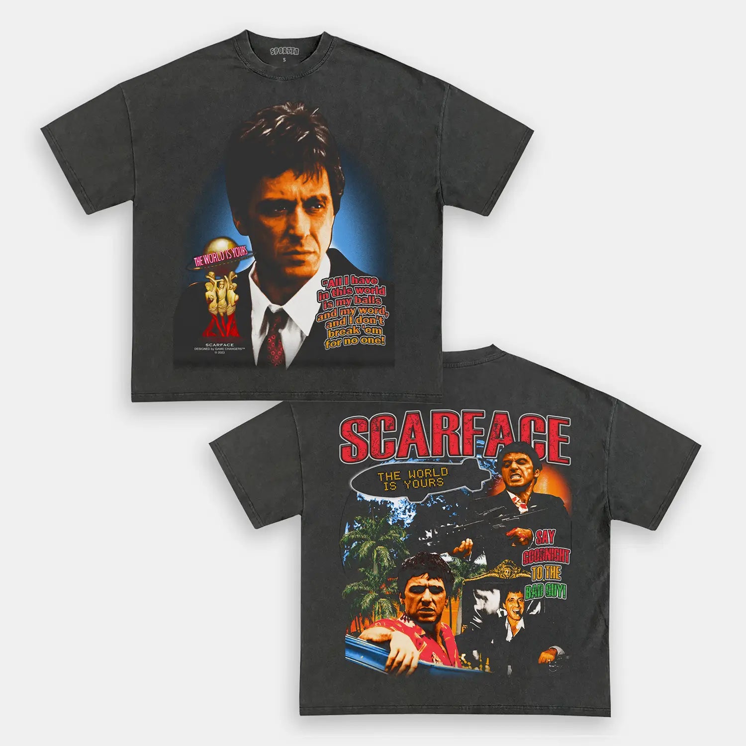 SCARFACE V4 TEE - Y2K VINTAGES