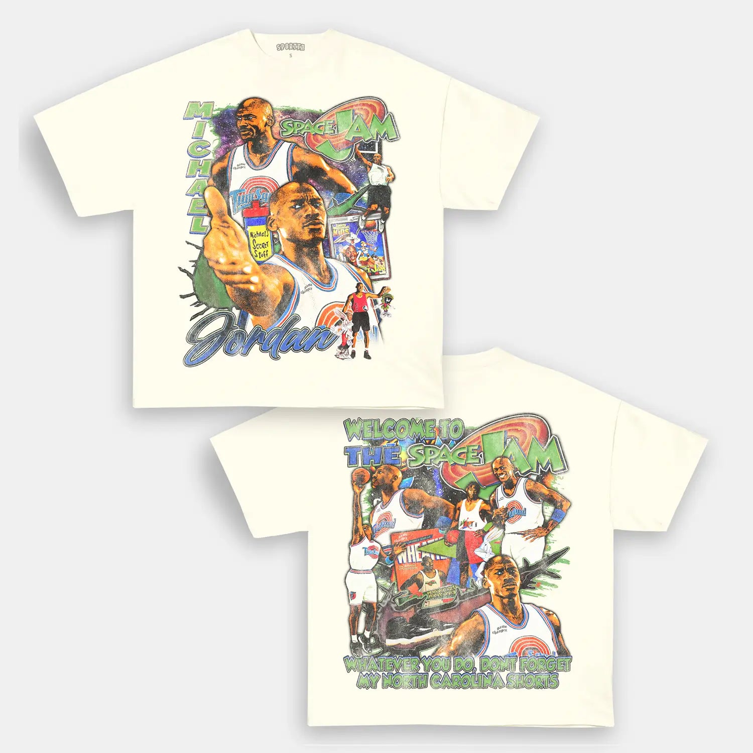 SPACE JAM JORDAN TEE - Y2K VINTAGES