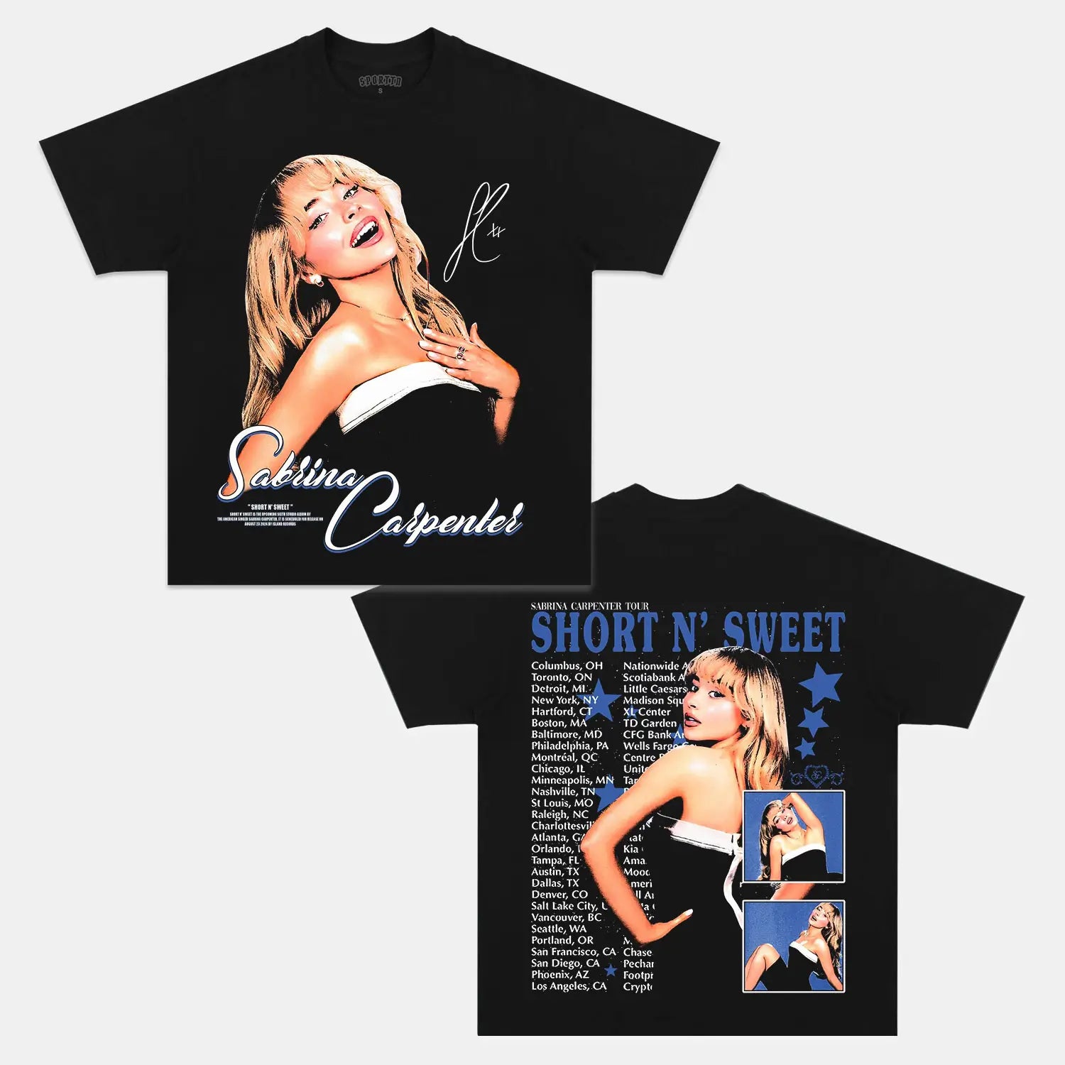 SABRINA CARPENTER 6V TEE - Y2K VINTAGES